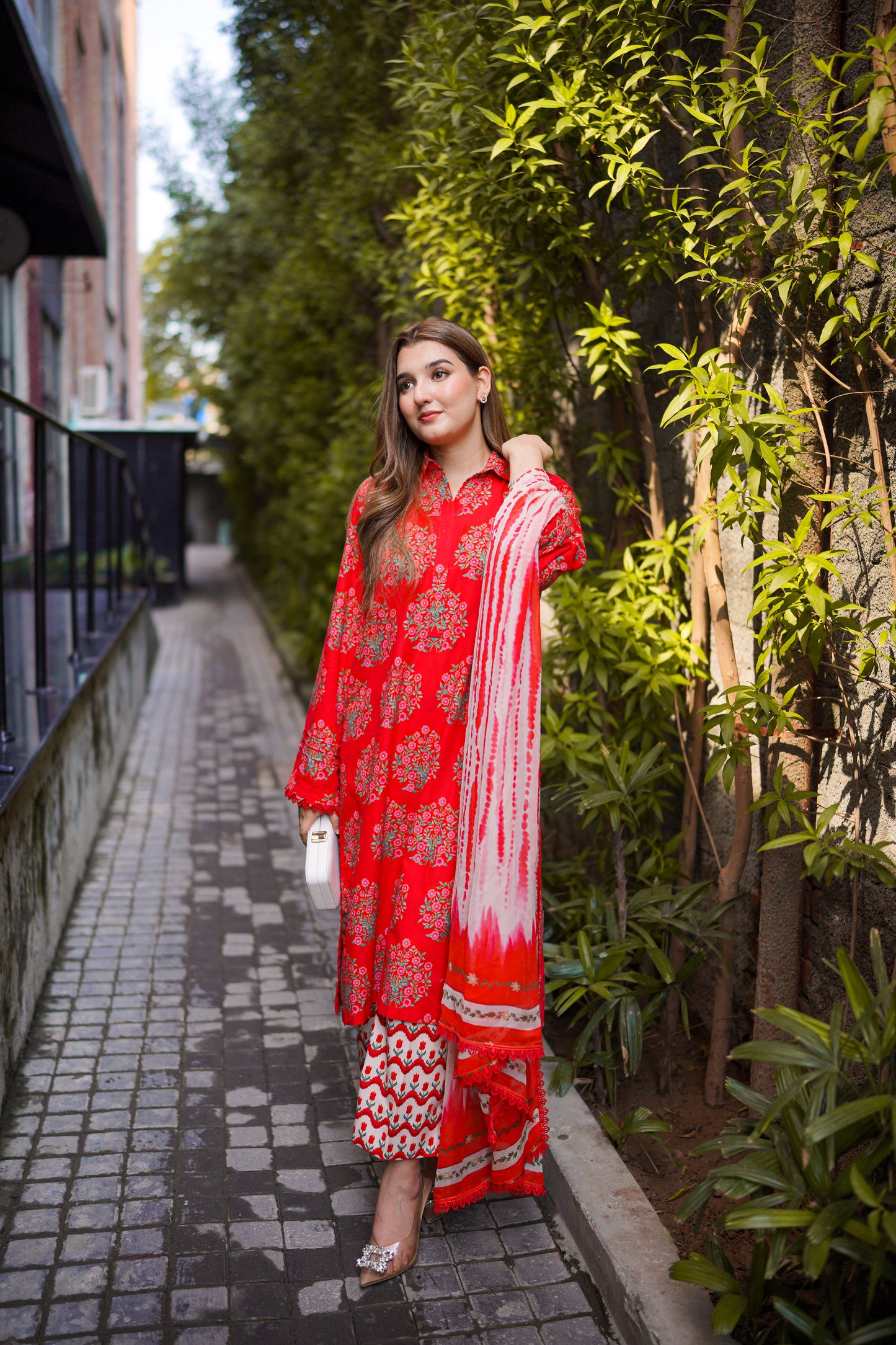 Aneelas Stitched Khadar Shirt Trouser Chiffon Duppata 3pc [WPR-16-A] [Dispatch Time 2 Months]