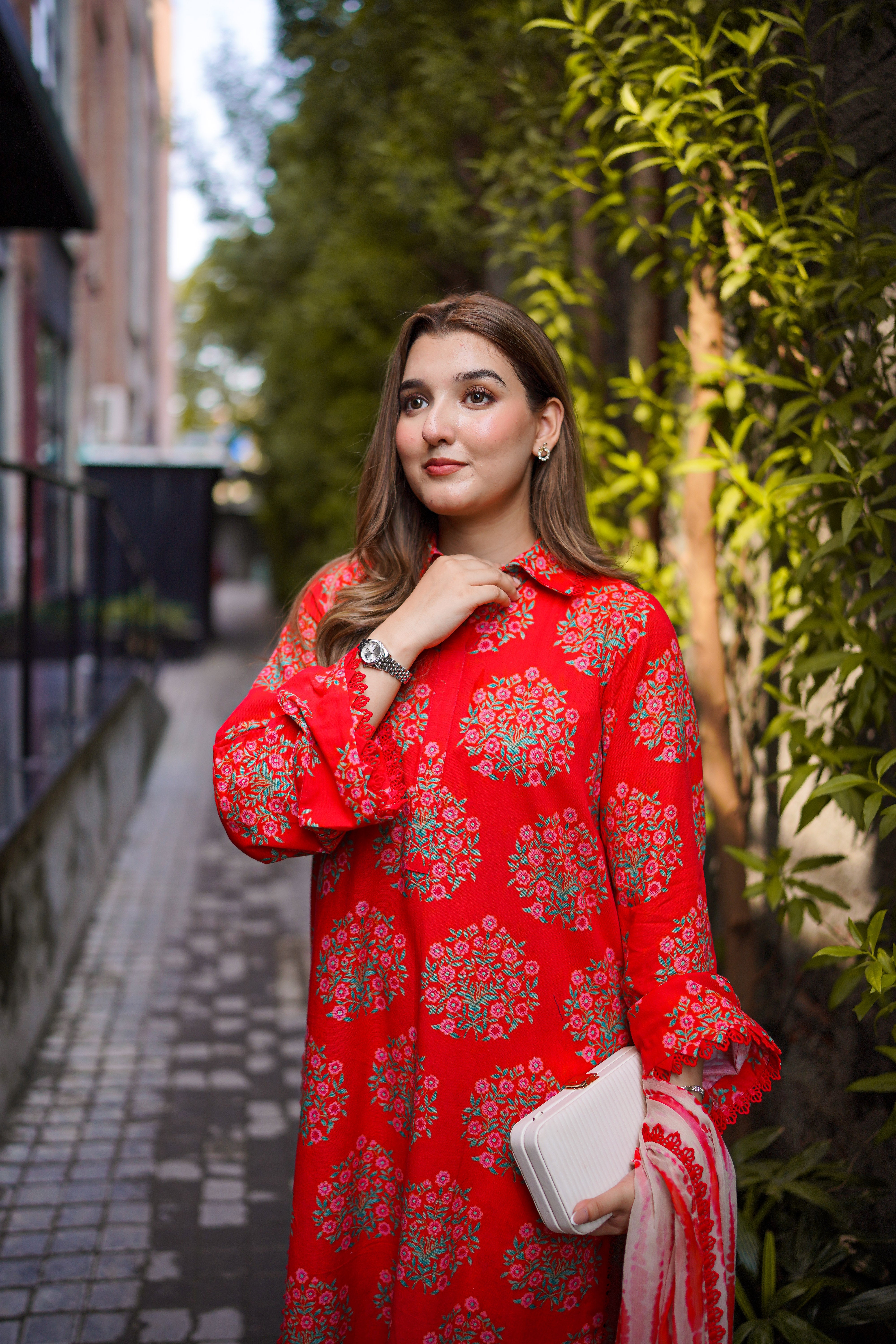 Aneelas Stitched Khadar Shirt Trouser Shawl 3pc [WPR-16-B] [Dispatch Time 2 Months]