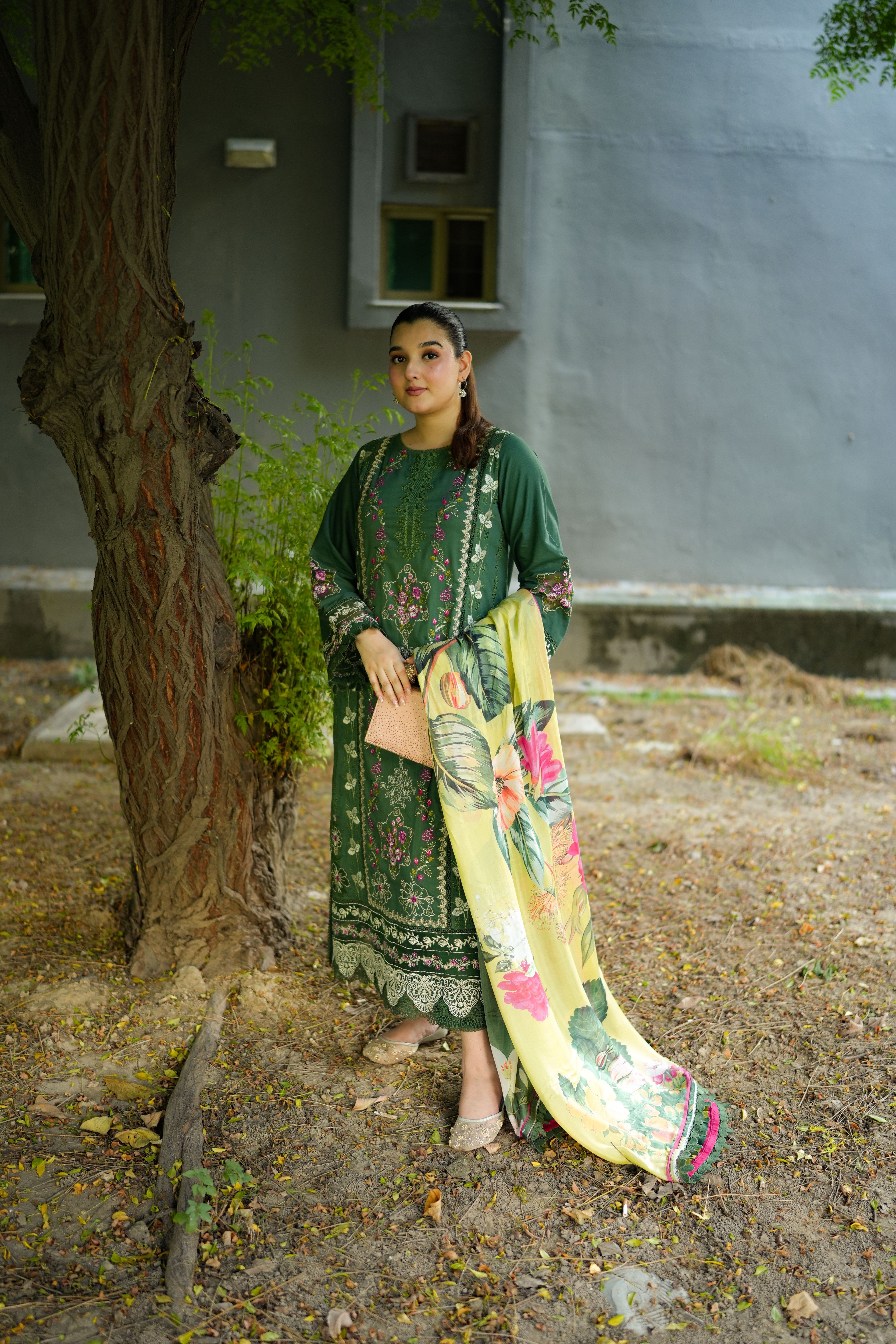 Aneelas Viscose 3pc With Silk Duppata [VC-26-08] [Dispatch Time 2 Month]