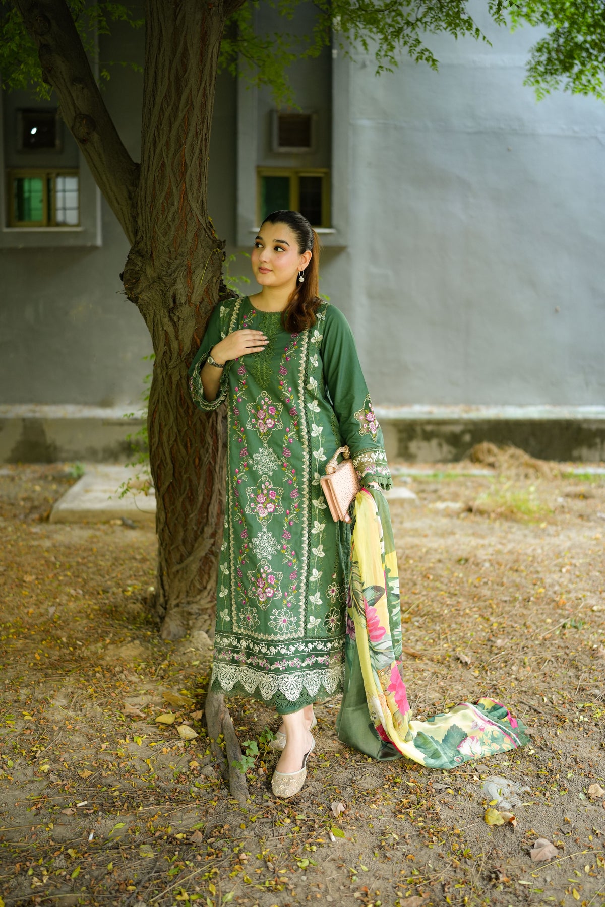 Aneelas Viscose 3pc With Silk Duppata [VC-26-08] [Dispatch Time 2 Month]