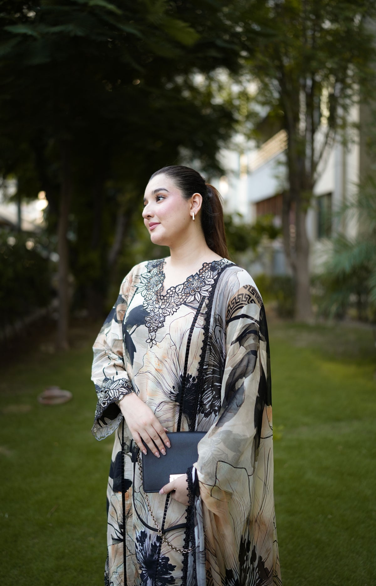 Aneelas Viscose Print Emb 3pc Chiffon Duppata [VC-26-09-A] [Dispatch Time 2 Months]