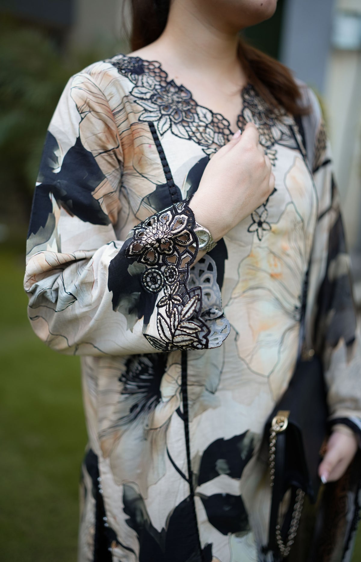 Aneelas Viscose Print Emb 3pc Chiffon Duppata [VC-26-09-A] [Dispatch Time 2 Months]