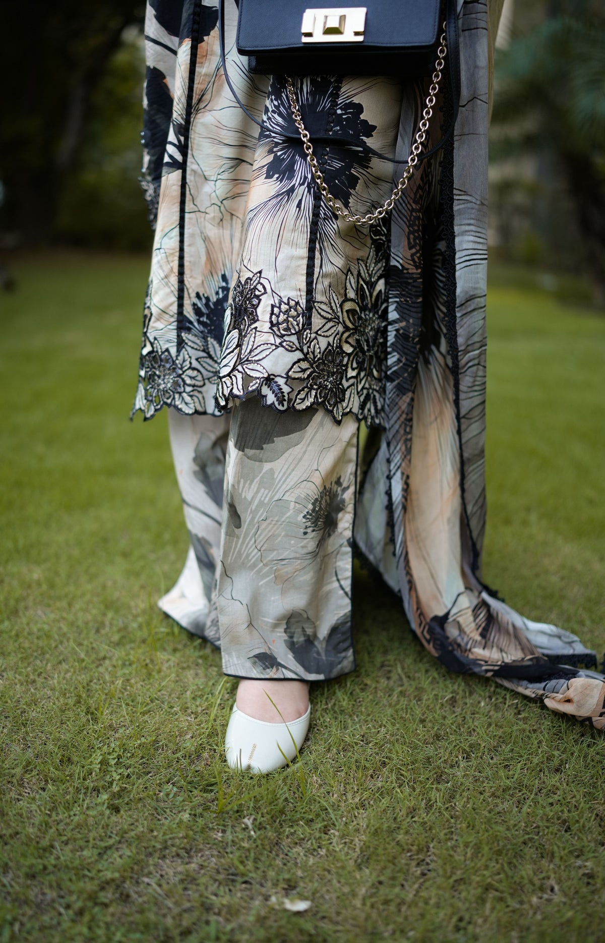 Aneelas Viscose Print Emb 3pc Chiffon Duppata [VC-26-09-A] [Dispatch Time 2 Months]