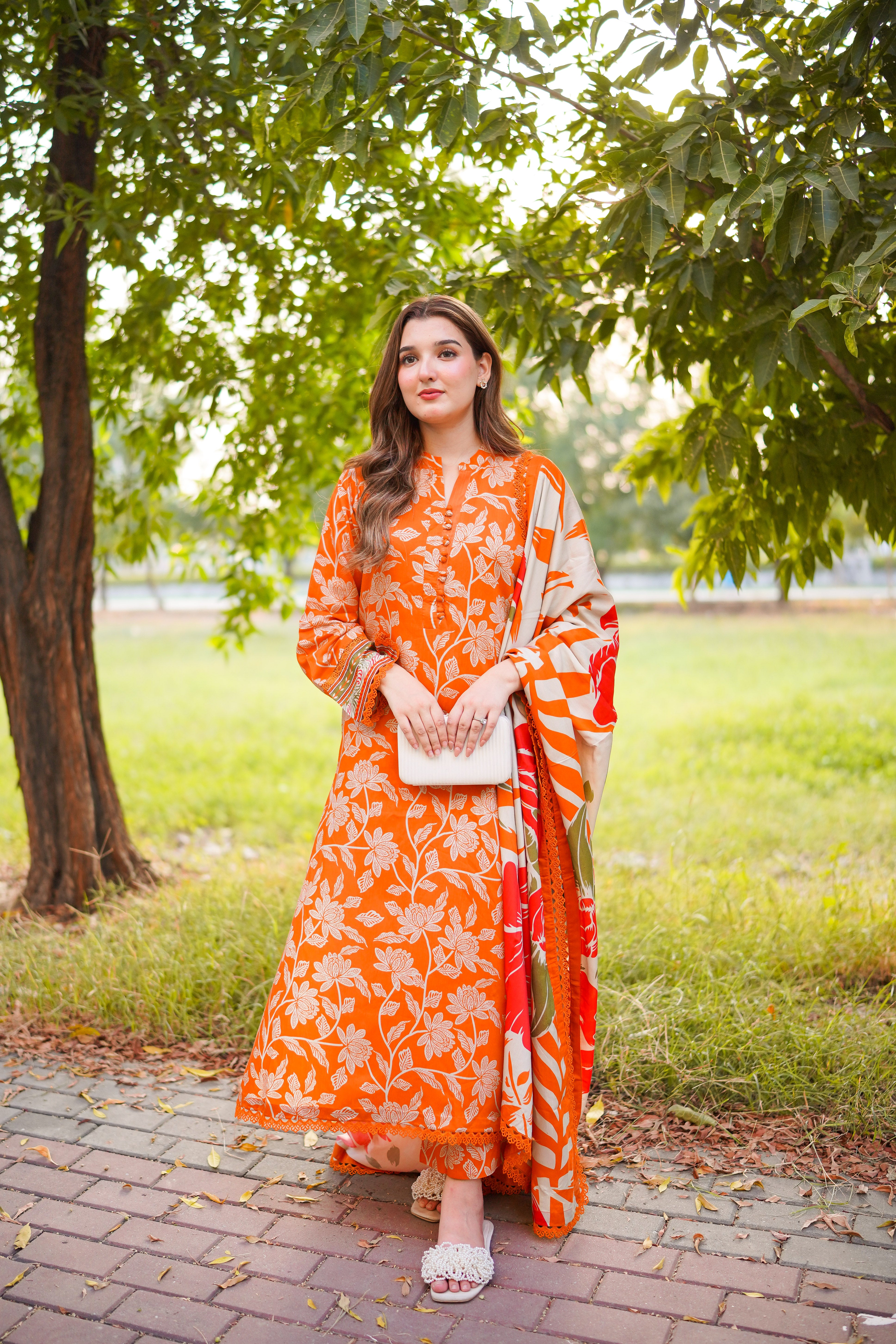 Rs 7950 Aneelas Print Stitched Viscose 3pc [WPR-03] [Dispatch Time 2 Months]