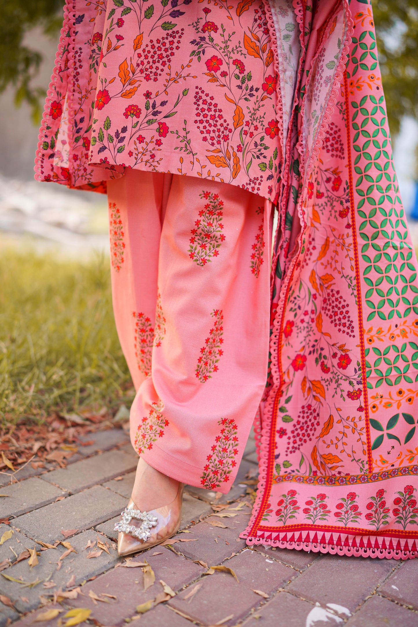 Aneelas Stitched Print Khadar Shirt Trouser 2pc [WPR-15] [Dispatch Time 2 Months]