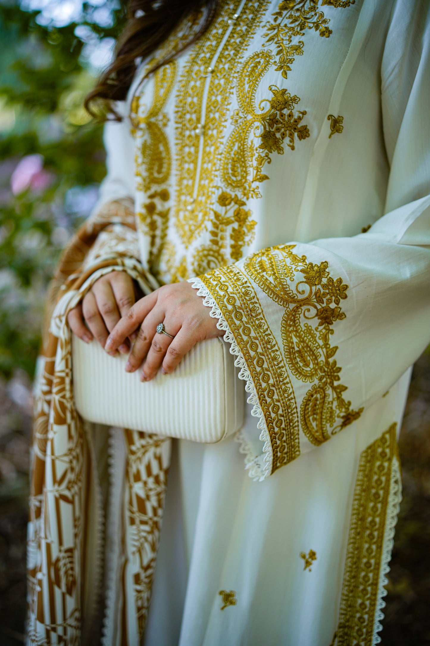 Rs 13500 Aneelas Stitched Viscose Emb 3pc With Printed Shawl [VC-03] [Dispatch Time 2 Months]