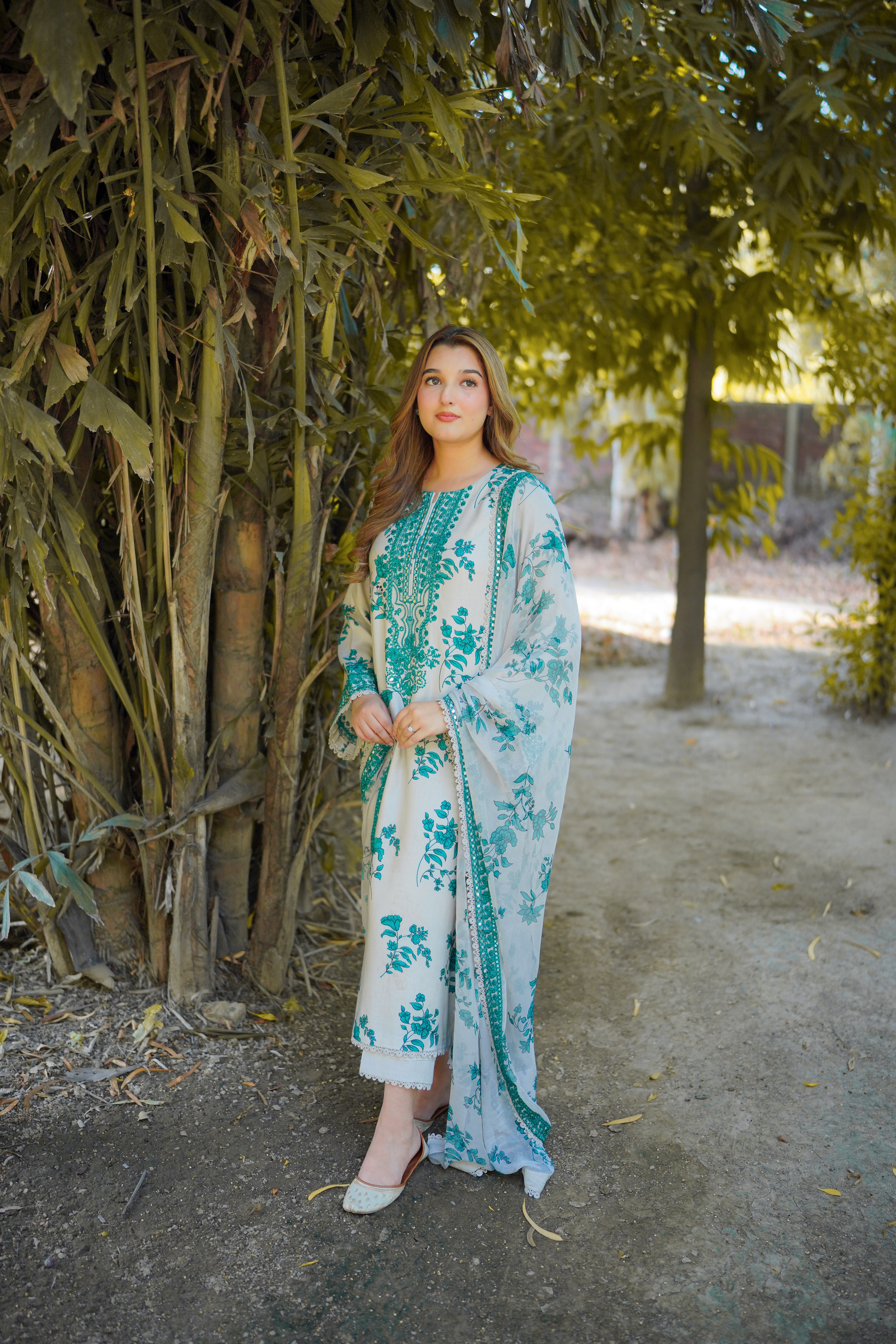 Rs 12800 Aneelas Stitched Winter Khadar Emb Warm Shawl 3pc [WPR-23-B] [Dispatch Time 2 Months]