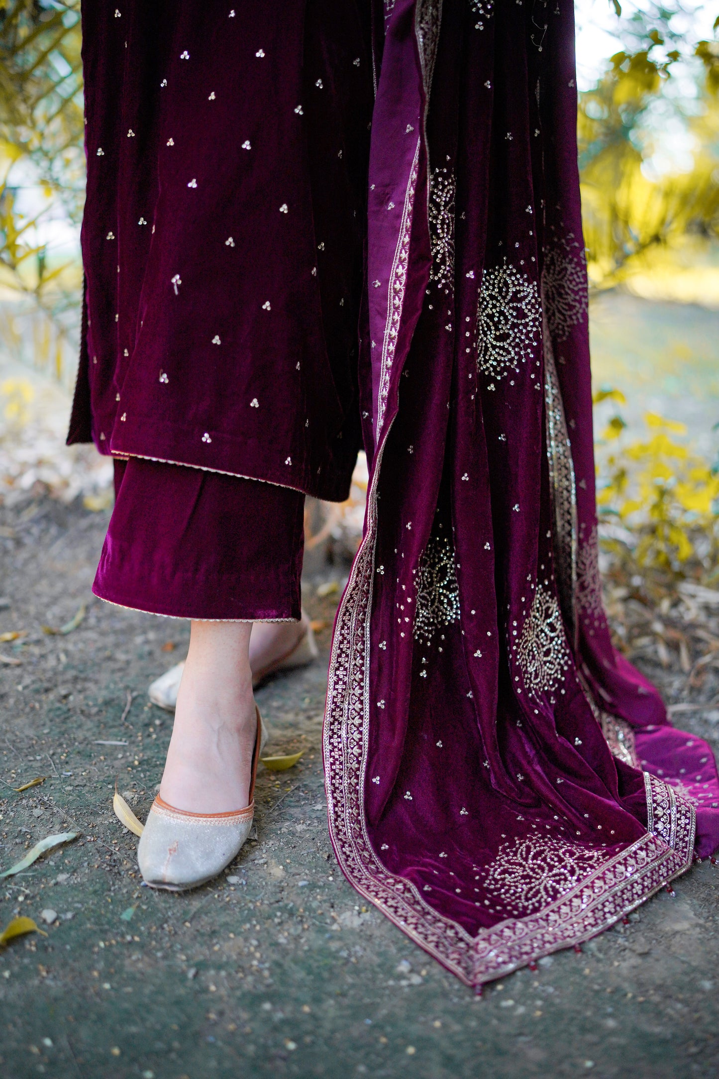 Rs 19500 Aneelas Stitched Velvet Emb 3pc [VT-05] [Dispatch Time 2 Months]