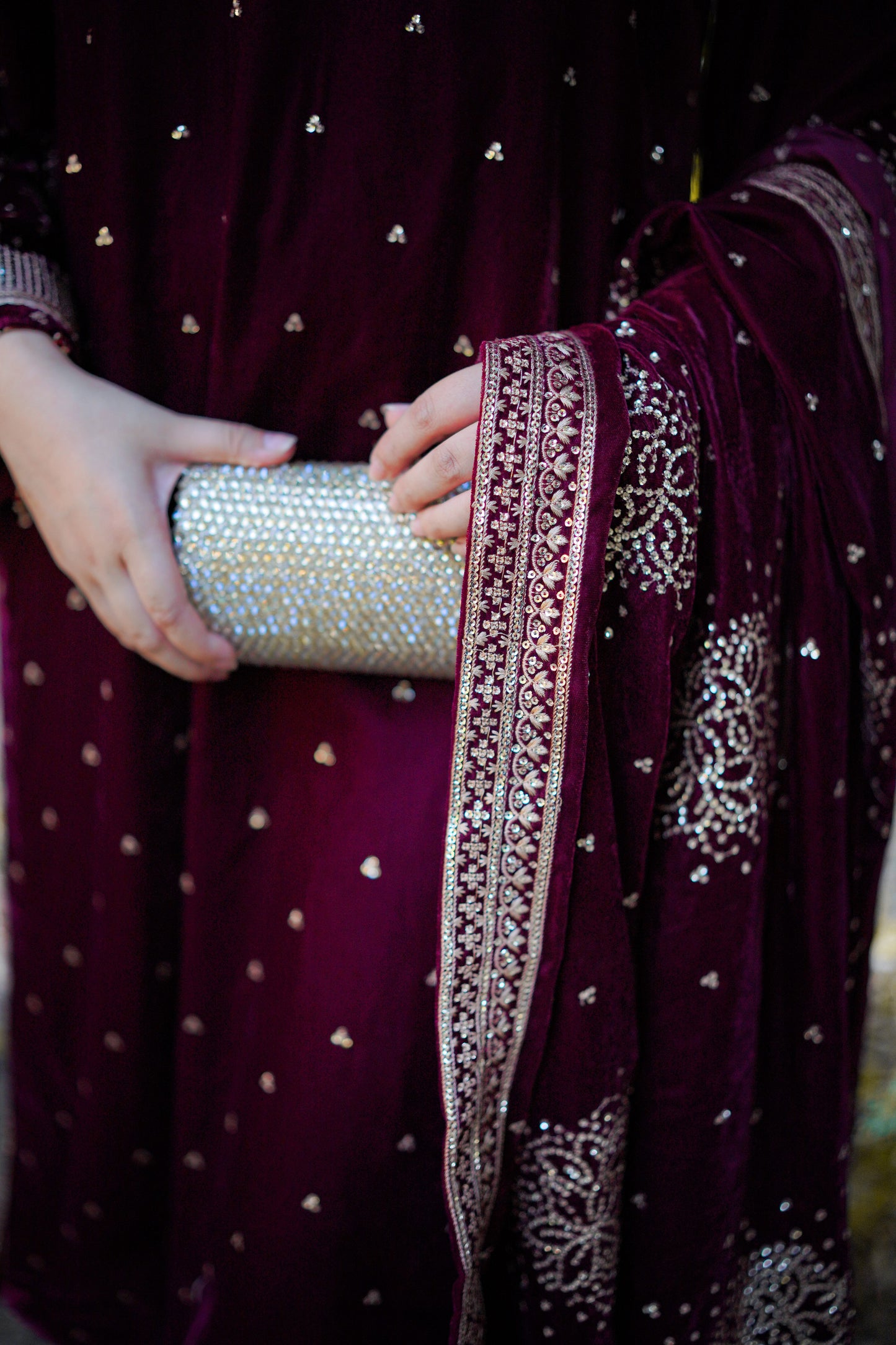 Rs 19500 Aneelas Stitched Velvet Emb 3pc [VT-05] [Dispatch Time 2 Months]