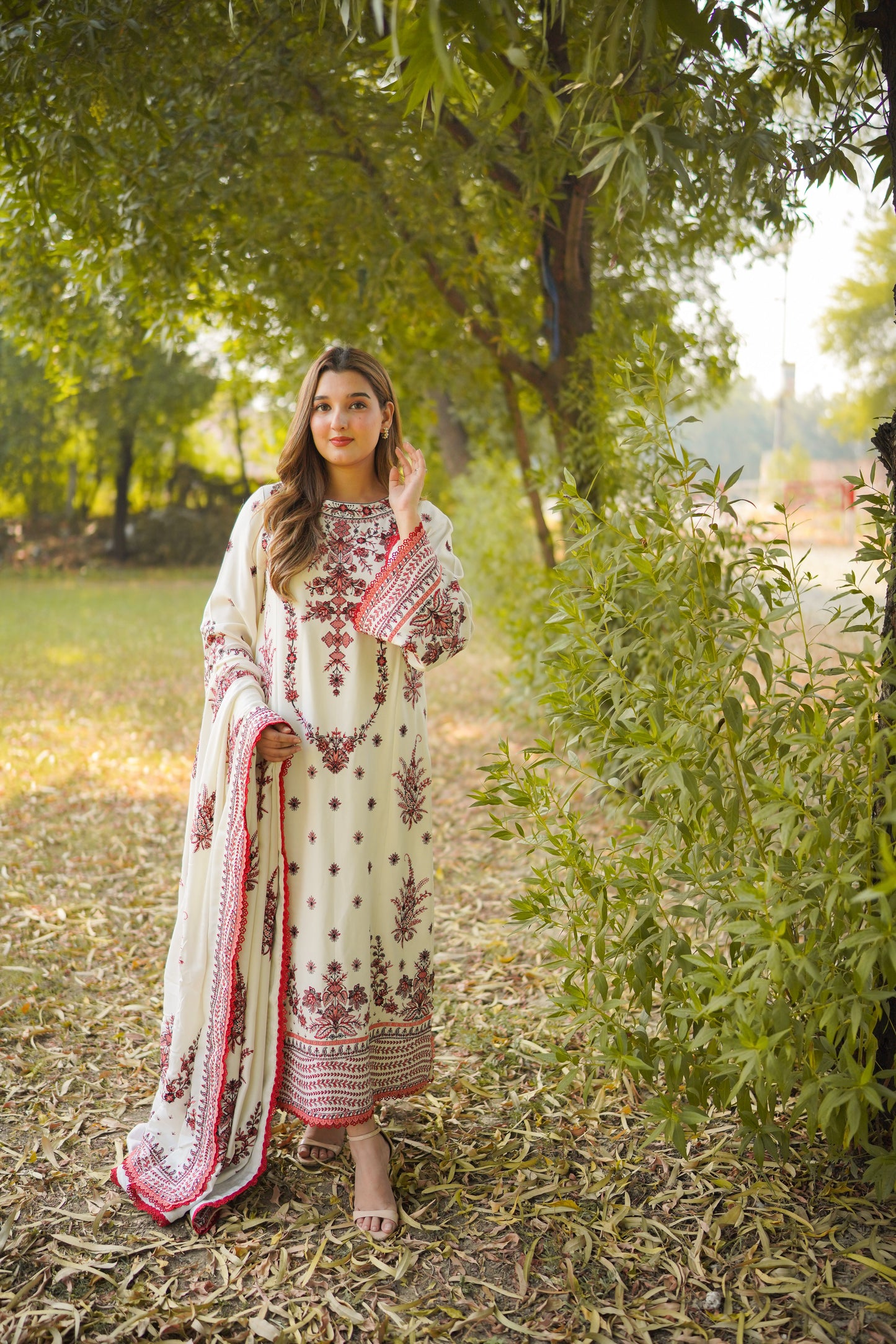 Rs 18500 Aneelas Stitched Luxury Winter Twill Emb 3pc [WLUX-05] [Dispatch Time 2 Months]