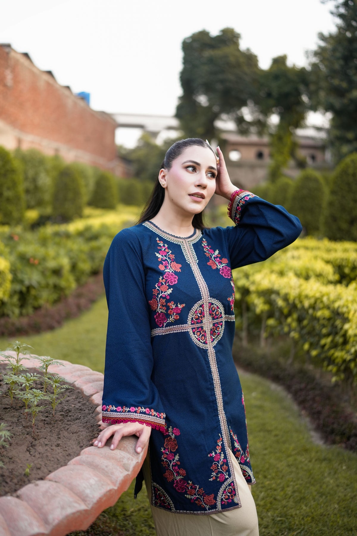 Aneelas Karandi Emb Shirt Trouser 2pc [KR-26-07] [Dispatch Time 2 Months]