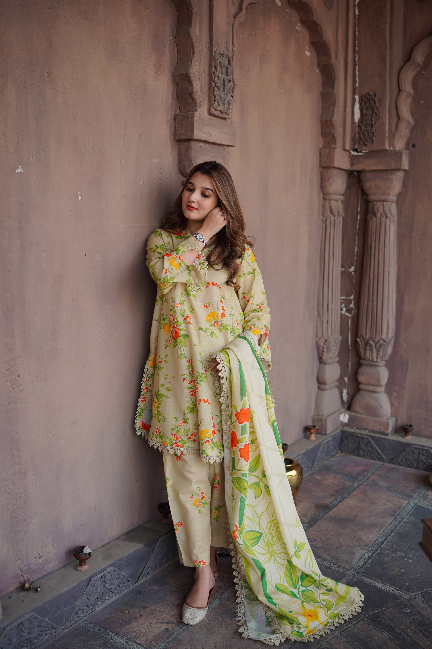 Rs 5000 Aneelas Stitched Khadar Printed 2pc [WPR-26] [Dispatch Time 2 Months]