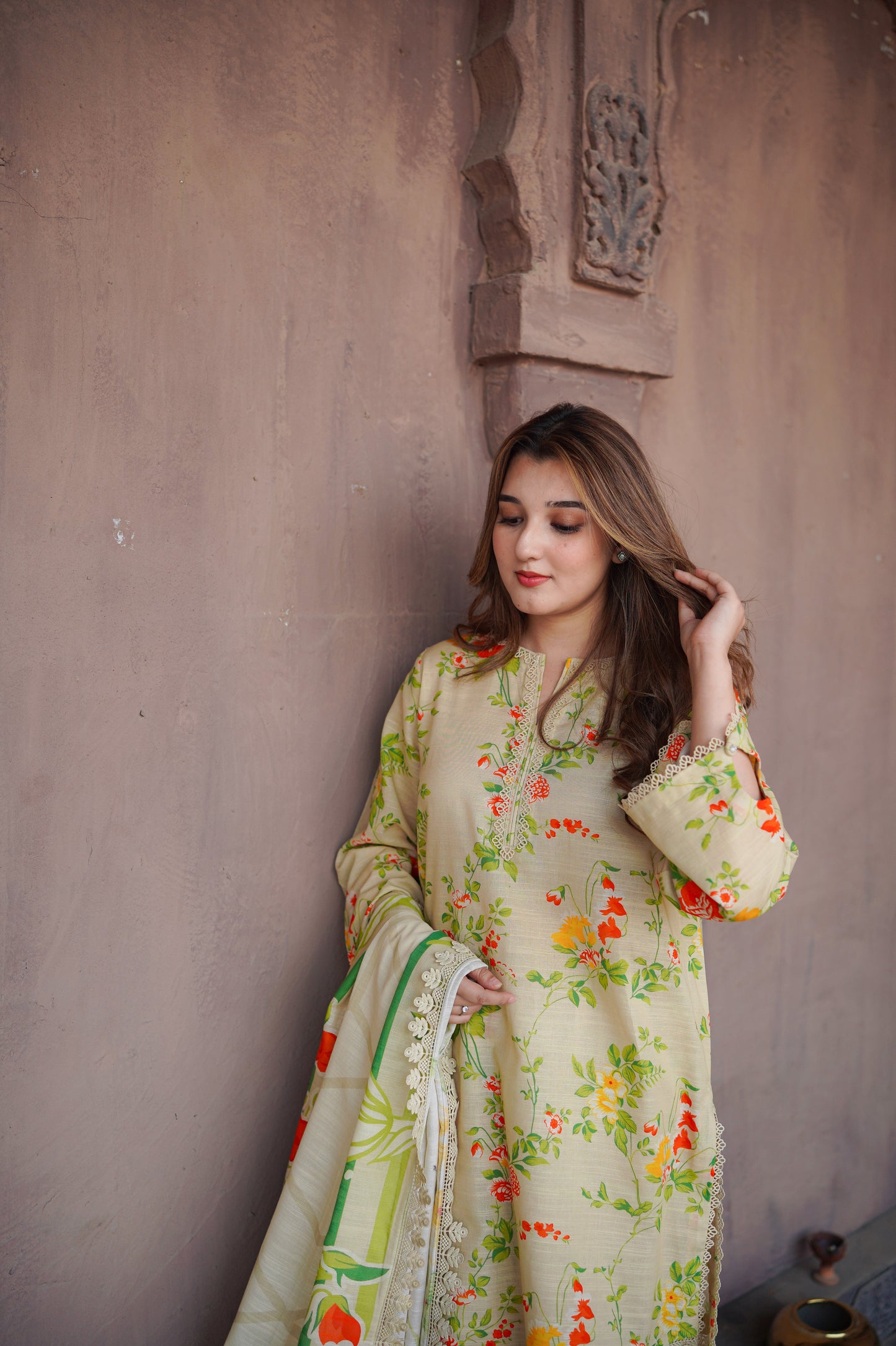 Rs 6500 Aneelas Stitched Khadar Printed 3pc [WPR-26] [Dispatch Time 2 Months]