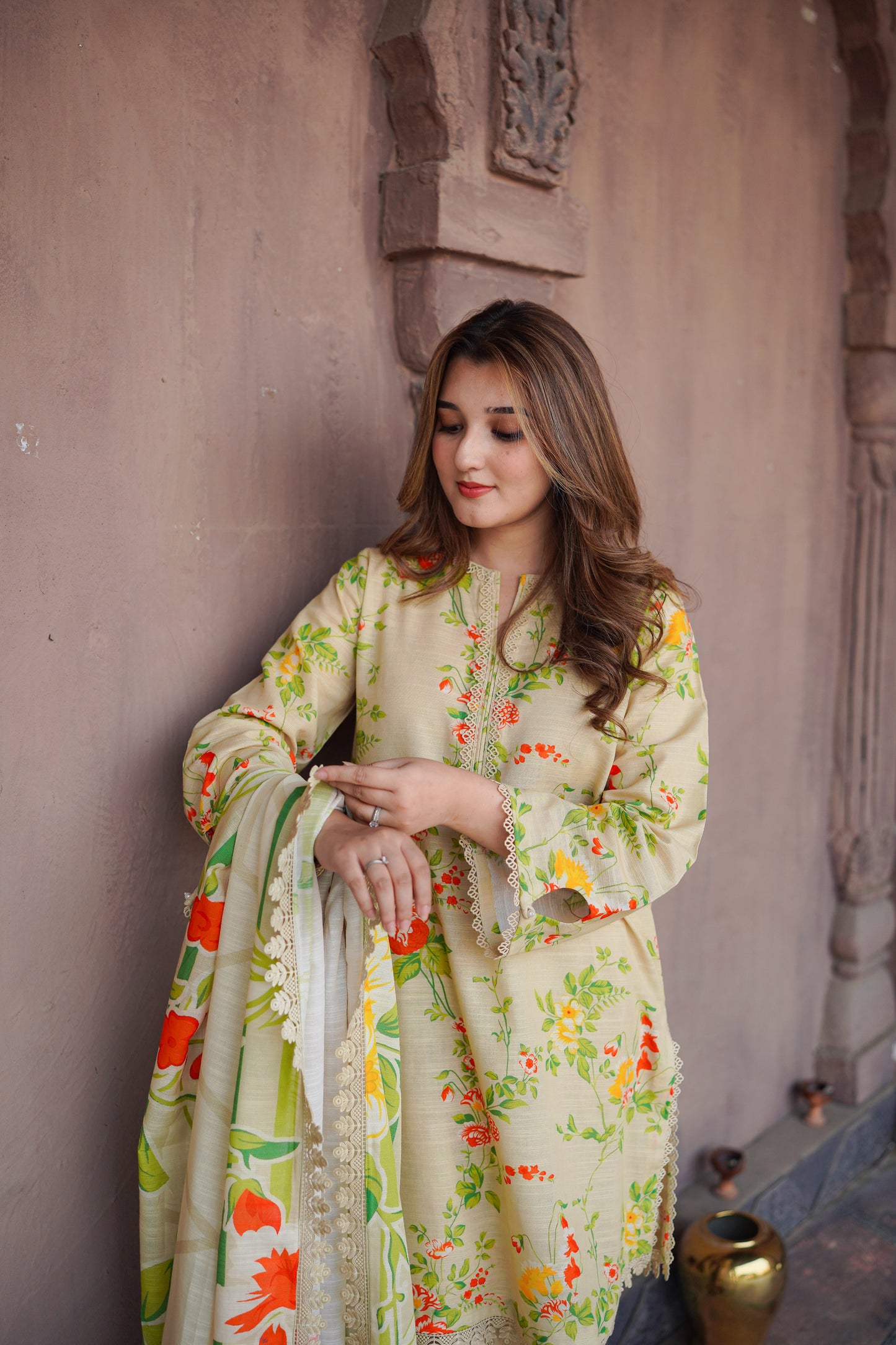 Rs 5000 Aneelas Stitched Khadar Printed 2pc [WPR-26] [Dispatch Time 2 Months]