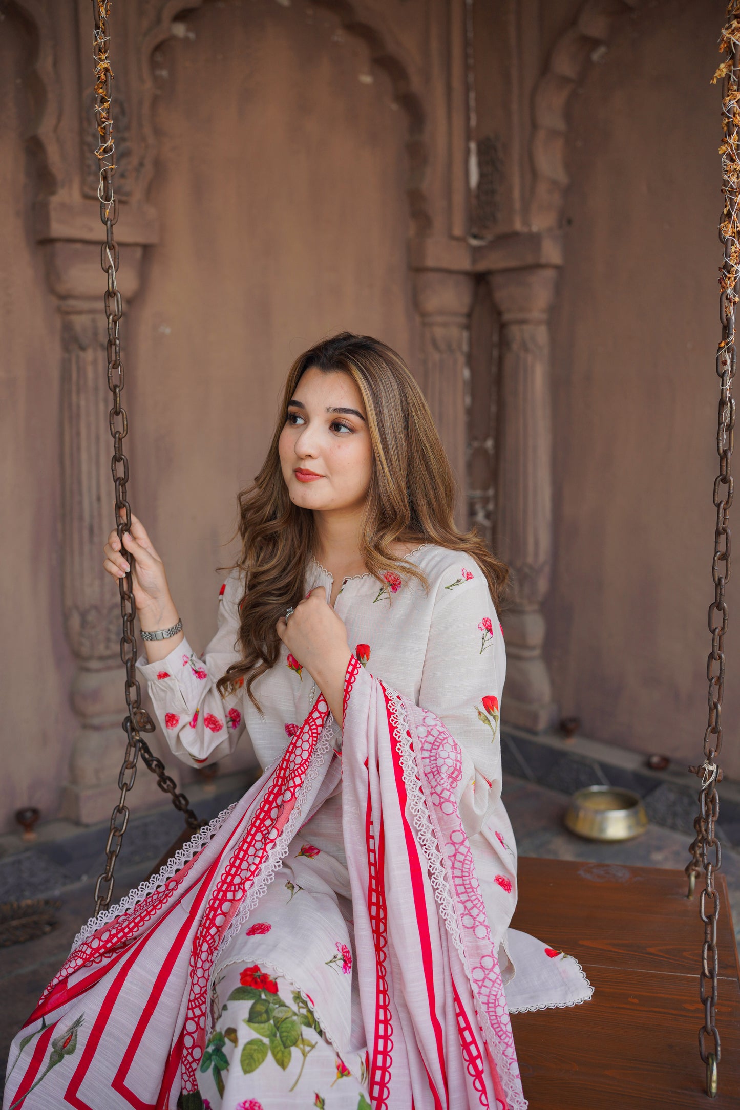 Rs 6500 Aneelas Stitched Khadar Printed 3pc [WPR-25] [Dispatch Time 2 Months]