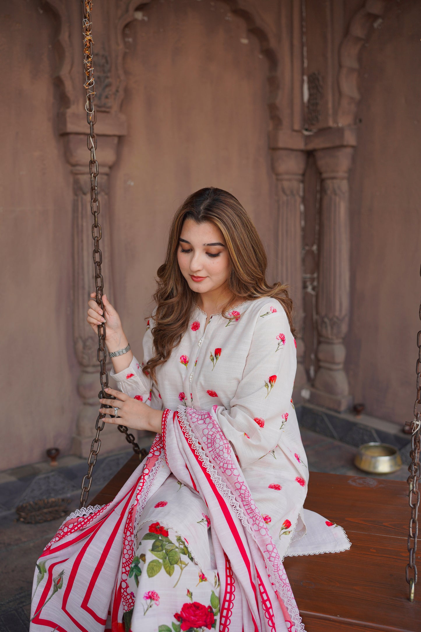 Rs 6500 Aneelas Stitched Khadar Printed 3pc [WPR-25] [Dispatch Time 2 Months]