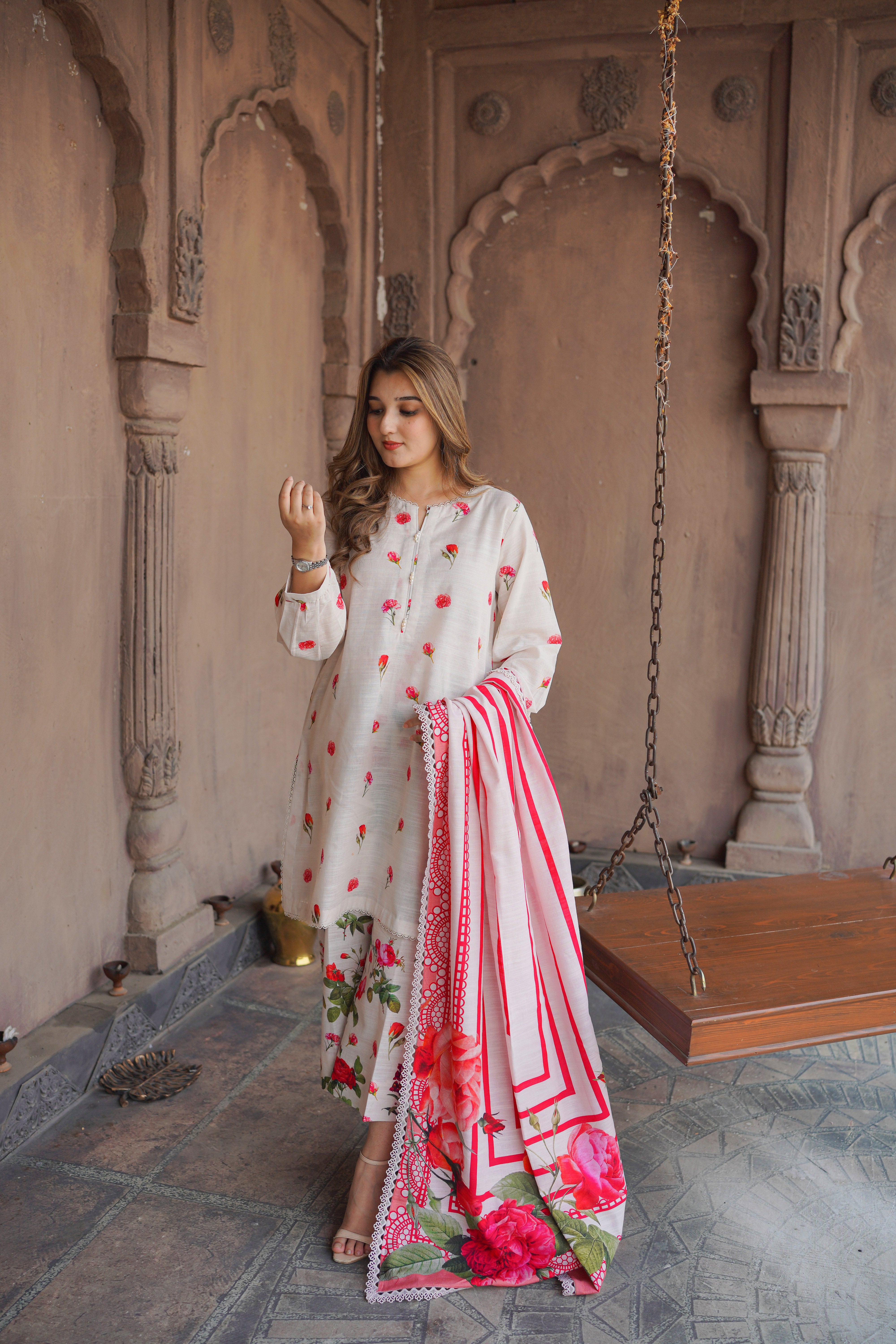 Rs 5000 Aneelas Stitched Khadar Printed 2pc [WPR-25] [Dispatch Time 2 Months]
