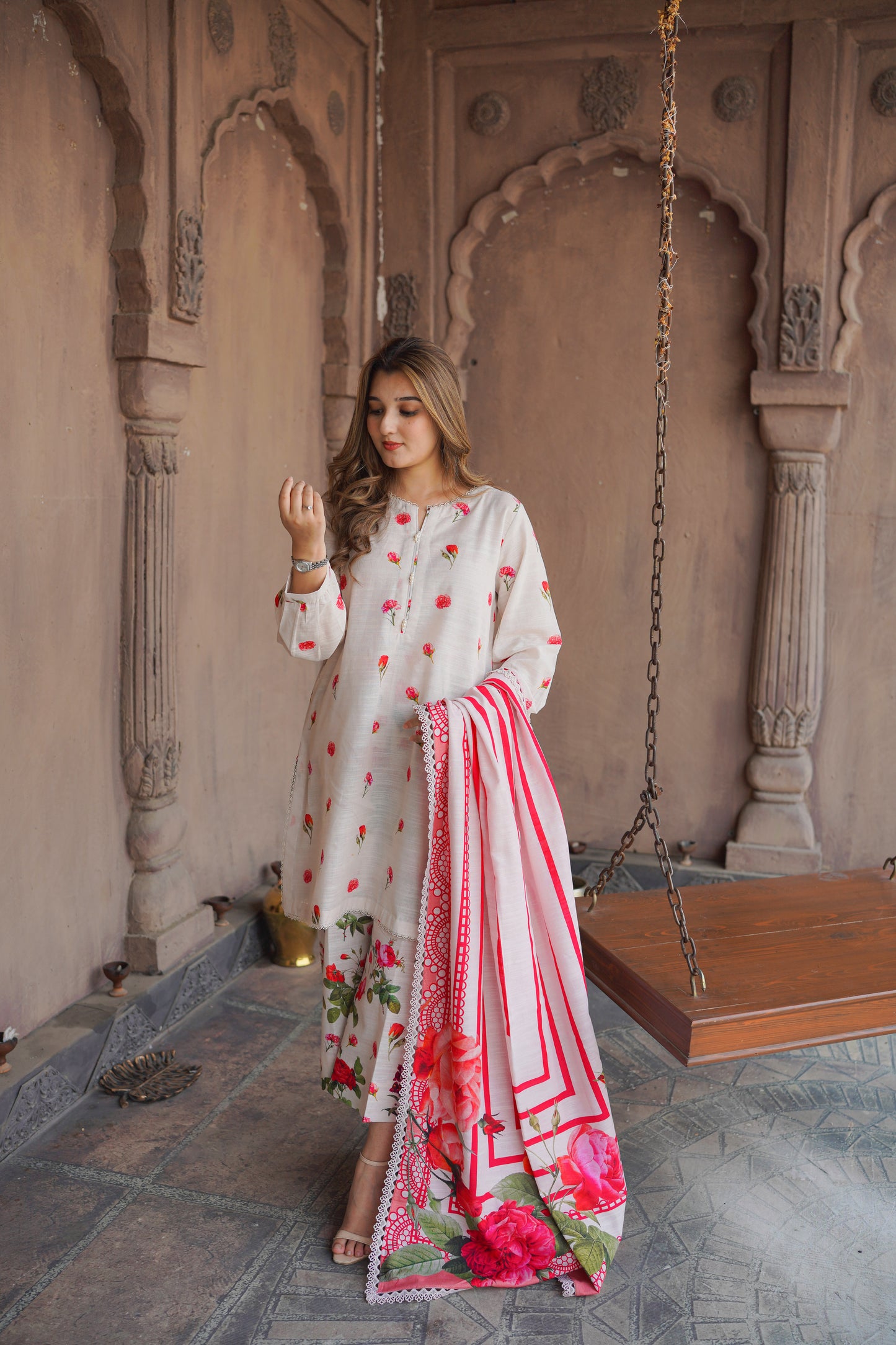 Rs 5000 Aneelas Stitched Khadar Printed 2pc [WPR-25] [Dispatch Time 2 Months]