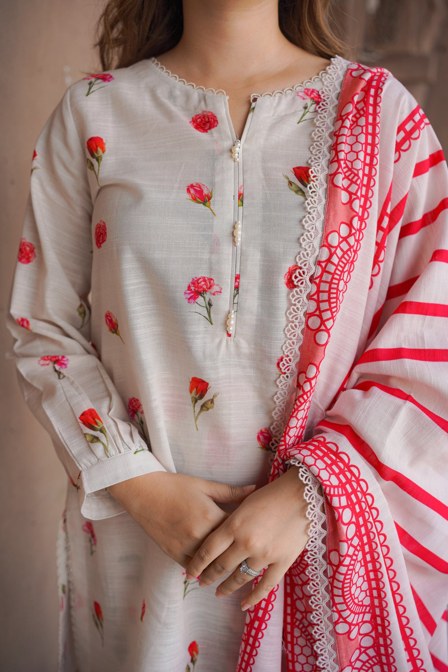 Rs 6500 Aneelas Stitched Khadar Printed 3pc [WPR-25] [Dispatch Time 2 Months]