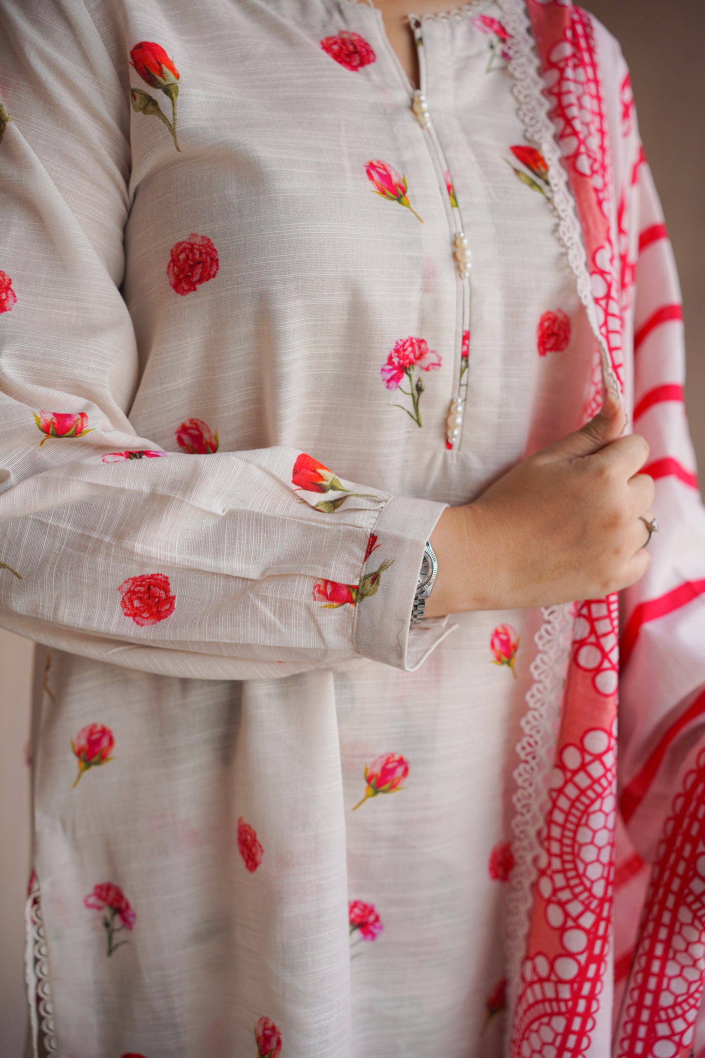 Rs 5000 Aneelas Stitched Khadar Printed 2pc [WPR-25] [Dispatch Time 2 Months]