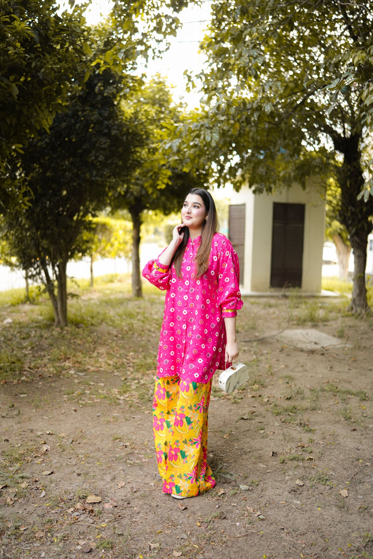 Aneelas Twill Print Only Shirt Trouser 2pc [WPR-26-14-A] [Dispatch Time 1 Month]