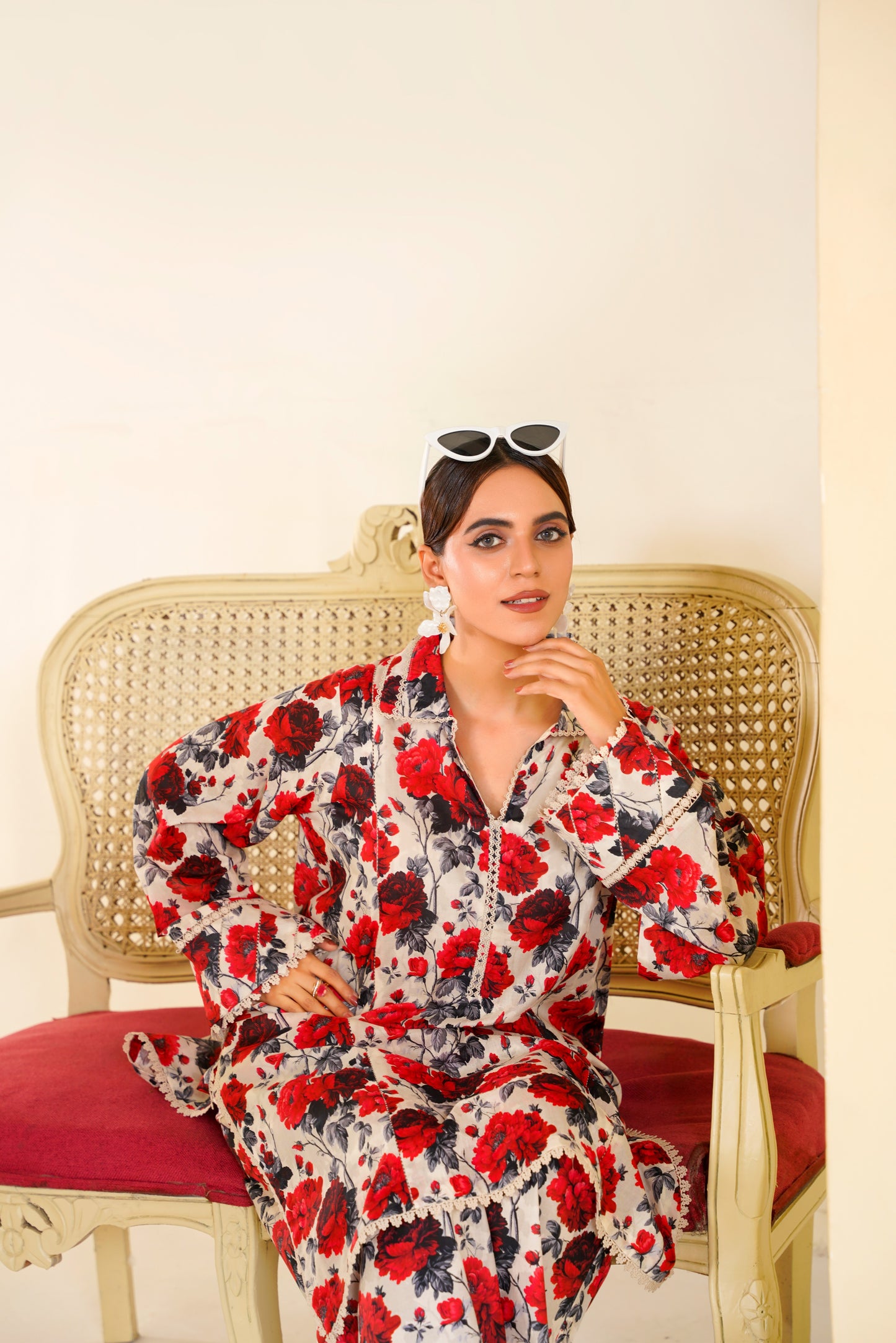 Rs 6000 Aneelas Stitched Lawn Printed 2pc Same Printed Trouser [SPR-26-56-A] [Dispatch Time 2 Months]