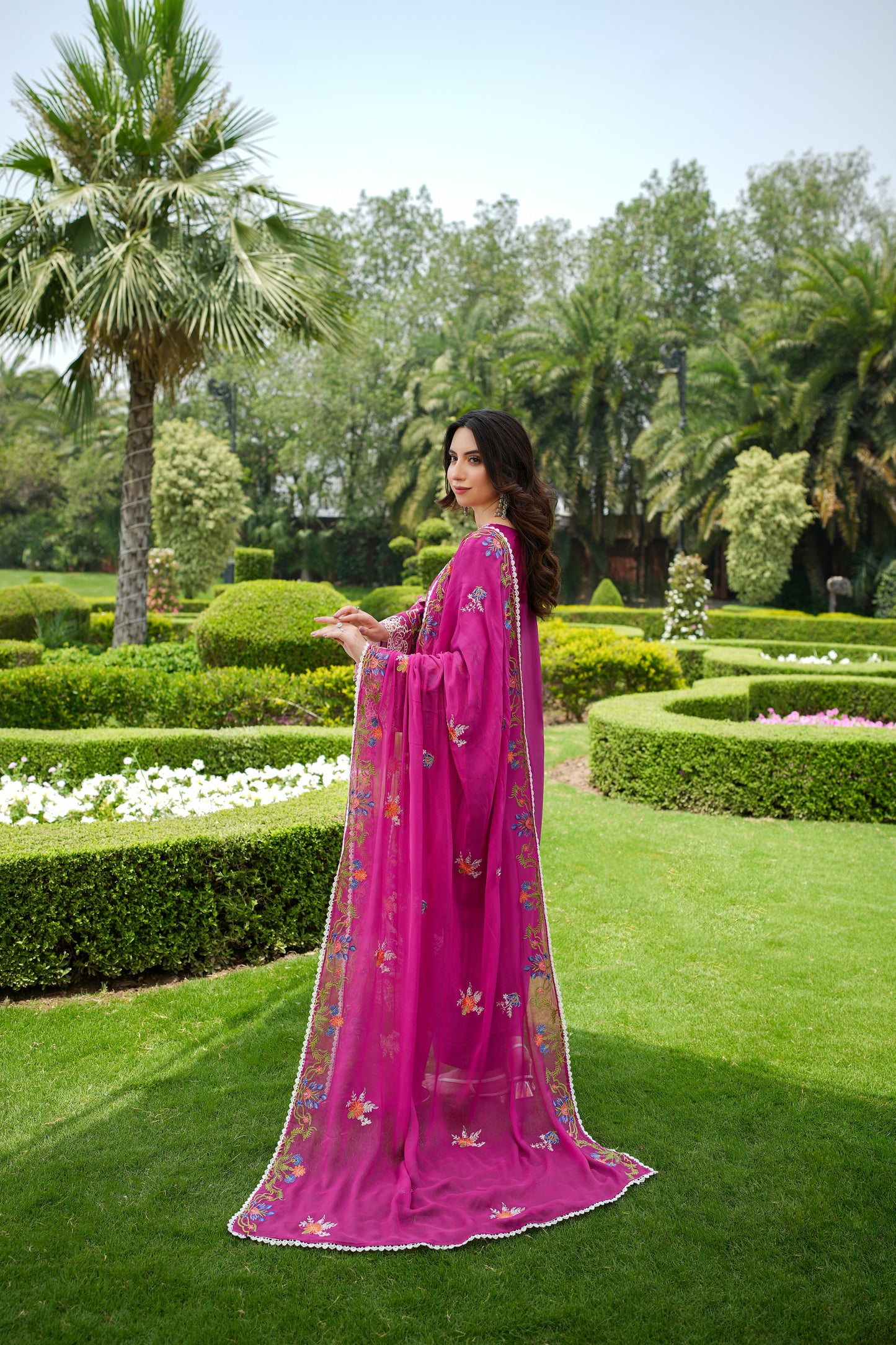Rs 10500 Aneelas Lawn Emb Chiffon Emb Duppata Stitched 3pc [LUX-29] [Dispatch Time 45 Days]
