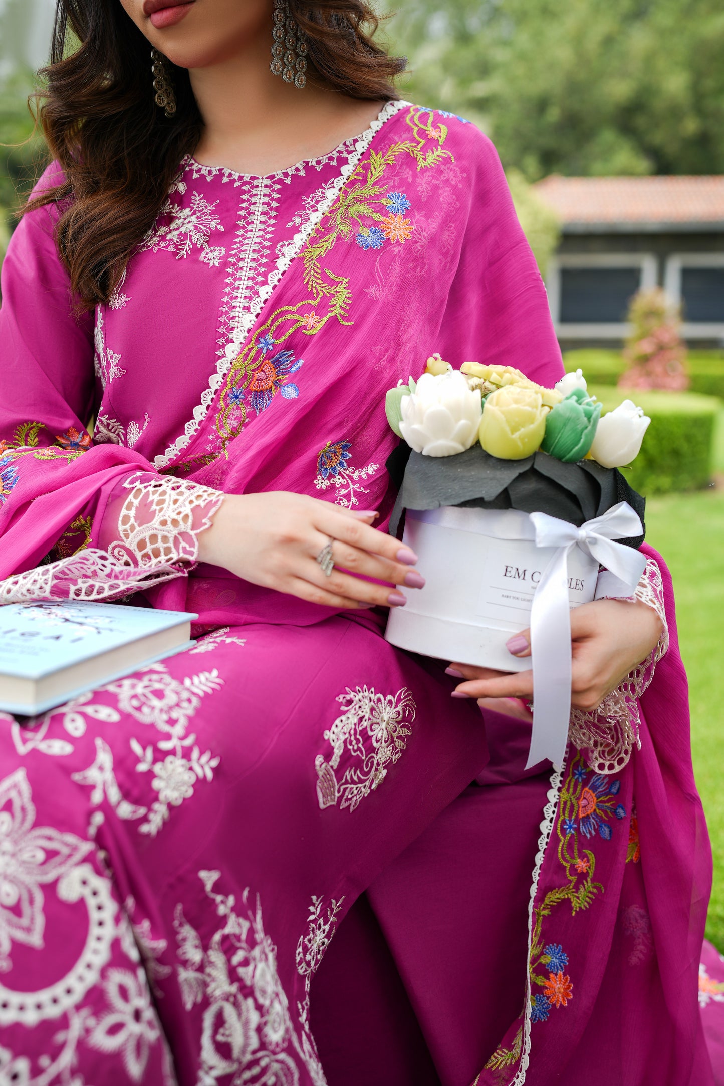 Rs 10500 Aneelas Lawn Emb Chiffon Emb Duppata Stitched 3pc [LUX-29] [Dispatch Time 45 Days]