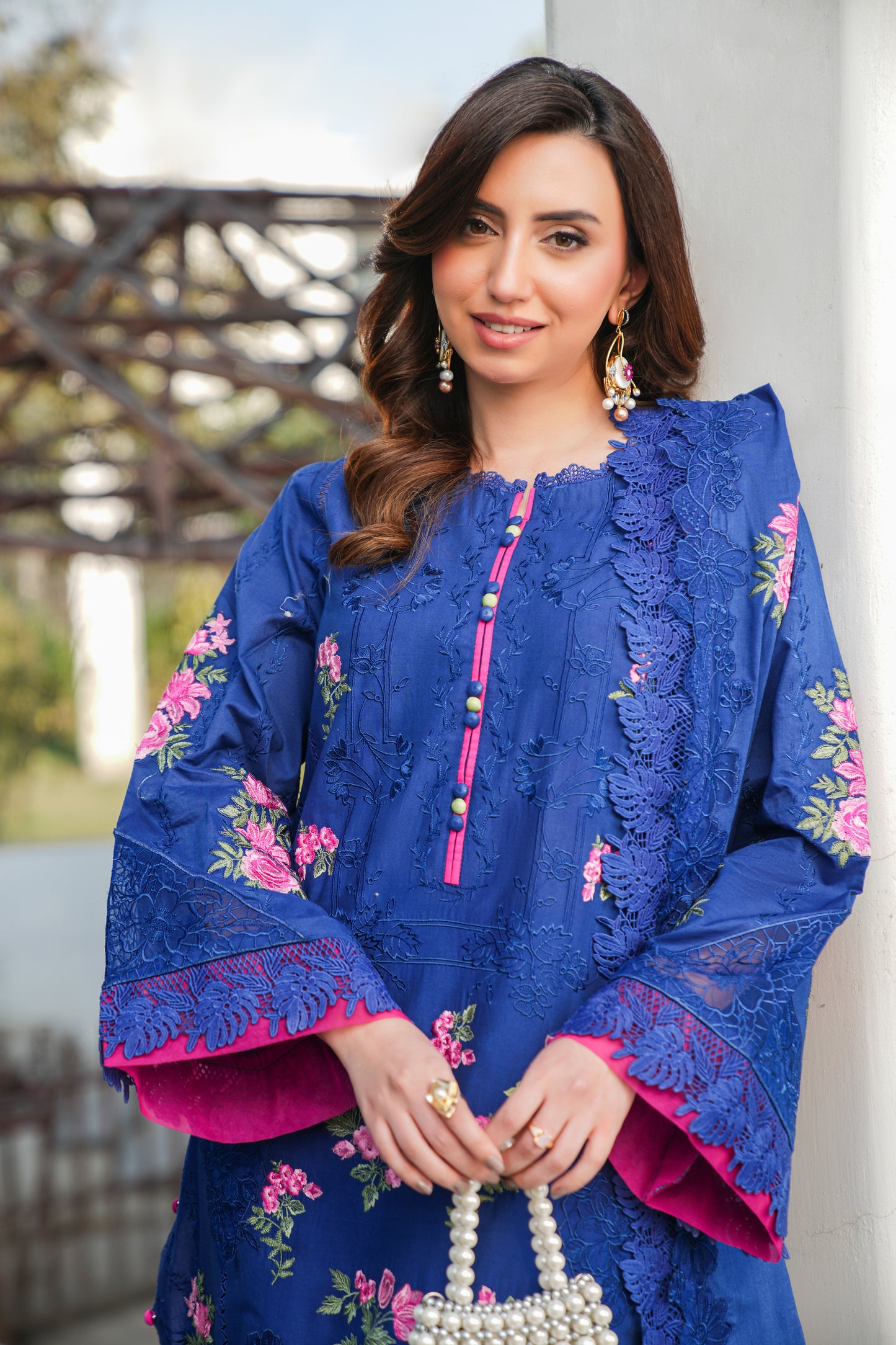 Rs 16500 Aneelas Stitched Luxury Lawn Emb Duppata 3 pc [Dispatch Time 2 Months]