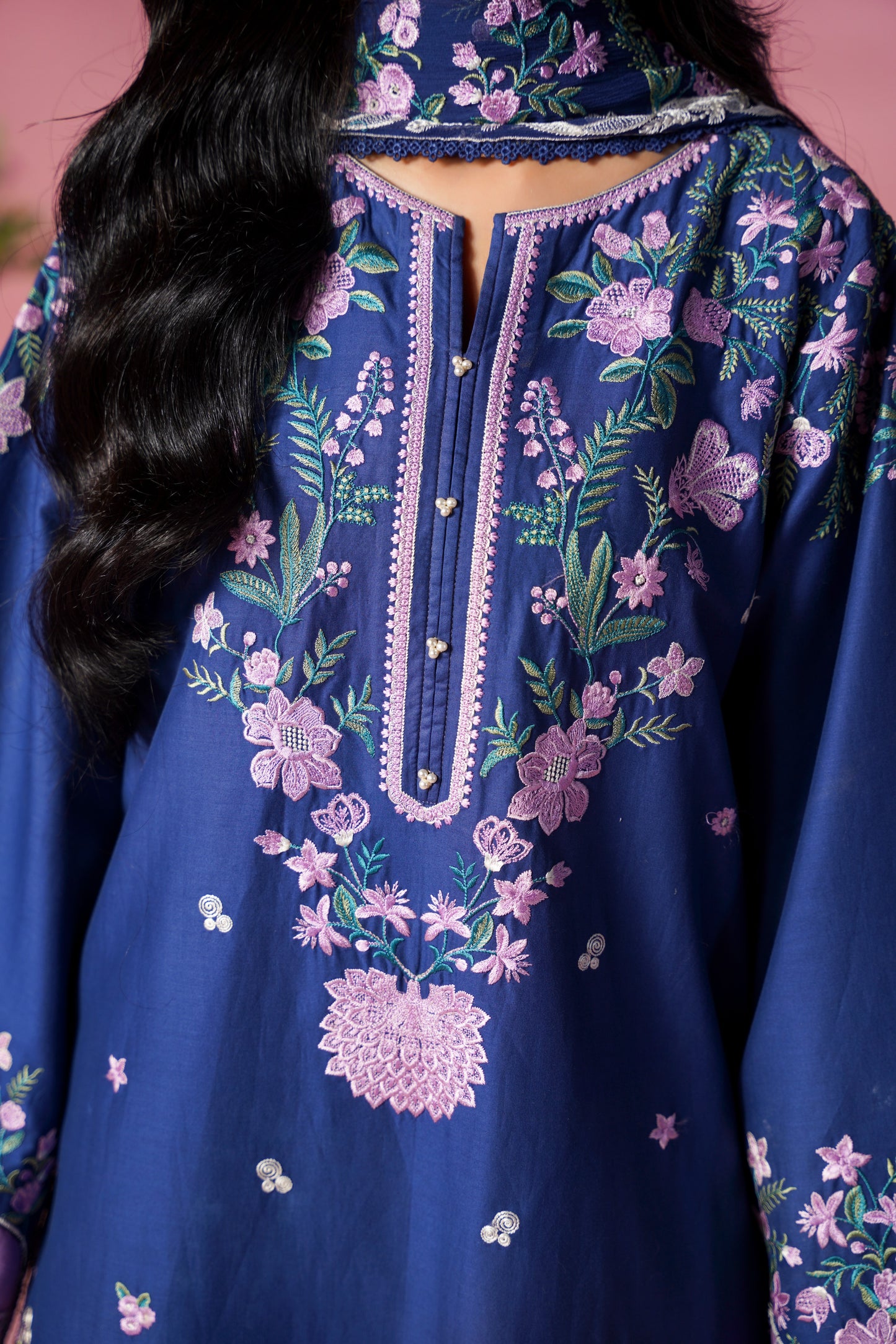 Rs 14450 Aneelas Stitched Lawn Emb 3pc Chiffon Duppata [LUX-26-109] [Dispatch Time 2 Months]