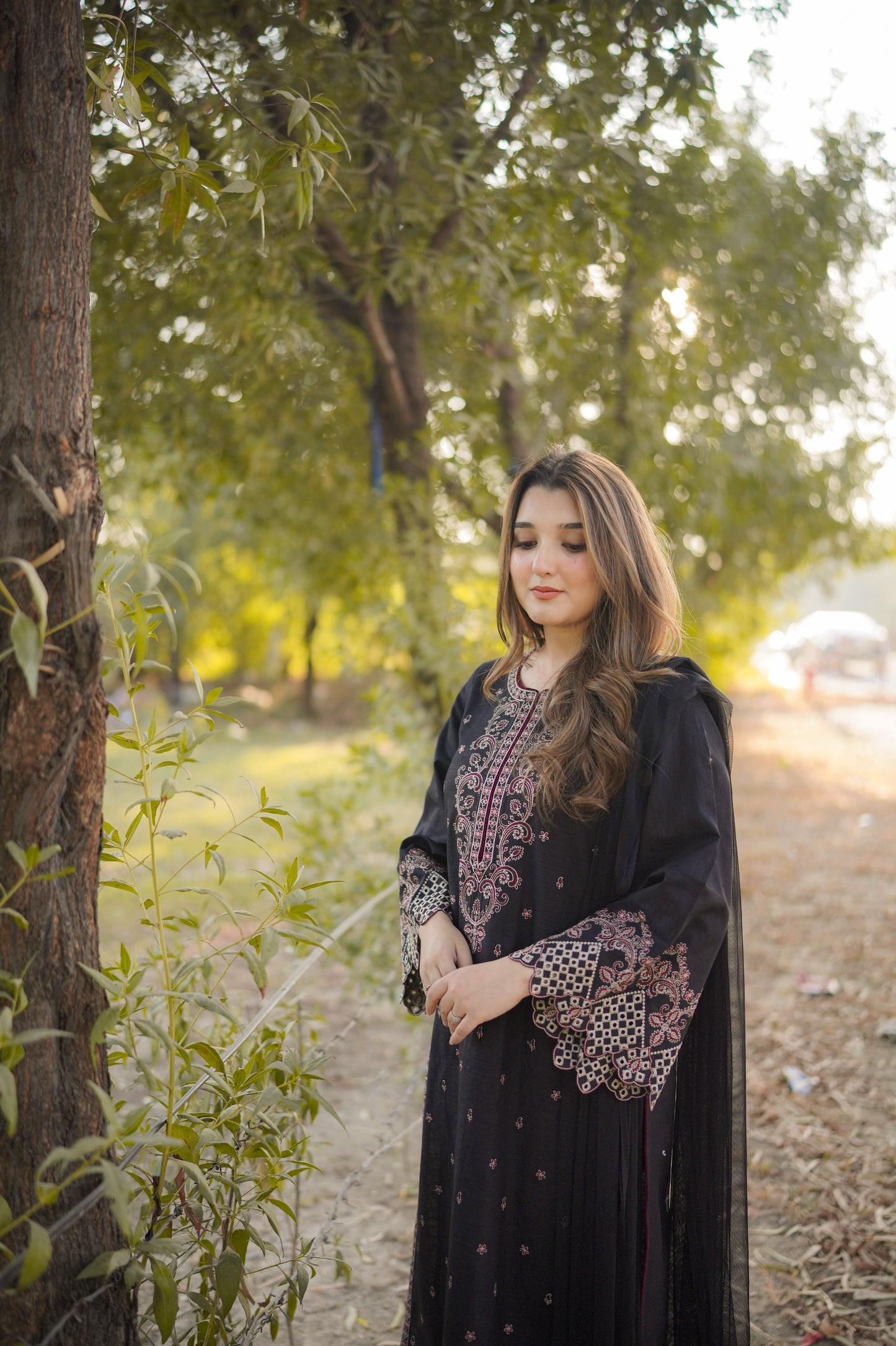 Rs 6500 Aneelas Stitched Khadar Emb Shirt Trouser [WLUX-08] [Dispatch Time 2 Months]