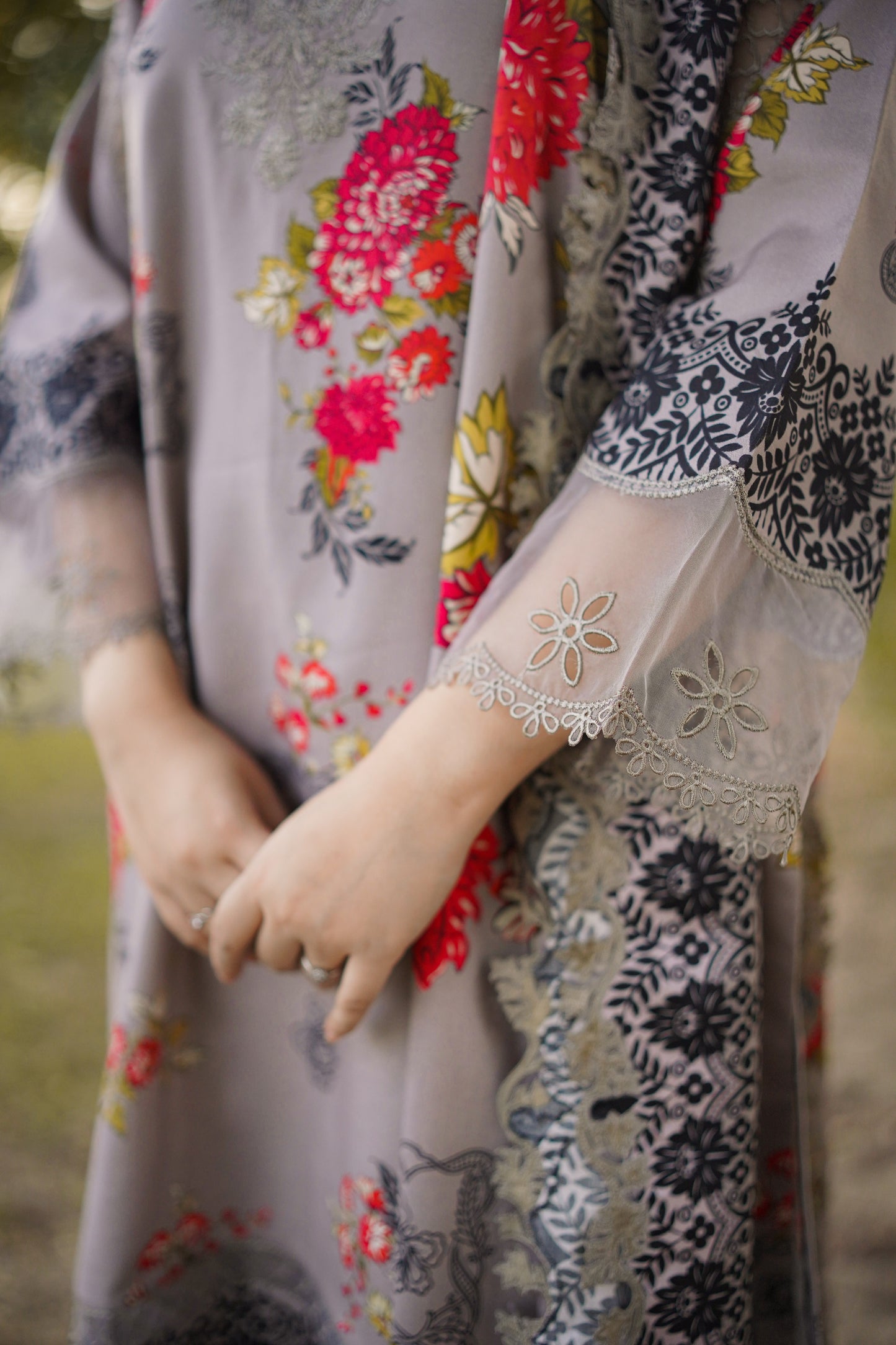 Rs 9500 Aneelas Stitched Staple Linen Emb 3pc [WPR-32] [Dispatch Time 2 Months]