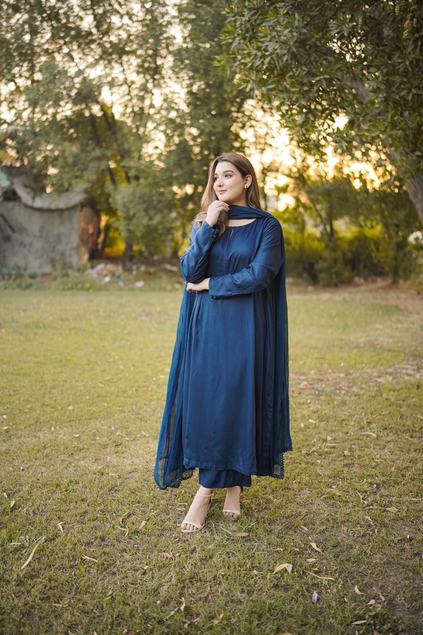 Rs 4800 Aneelas Stitched Twill Shirt Trouser [TW-02] [Dispatch Time 1 Month]