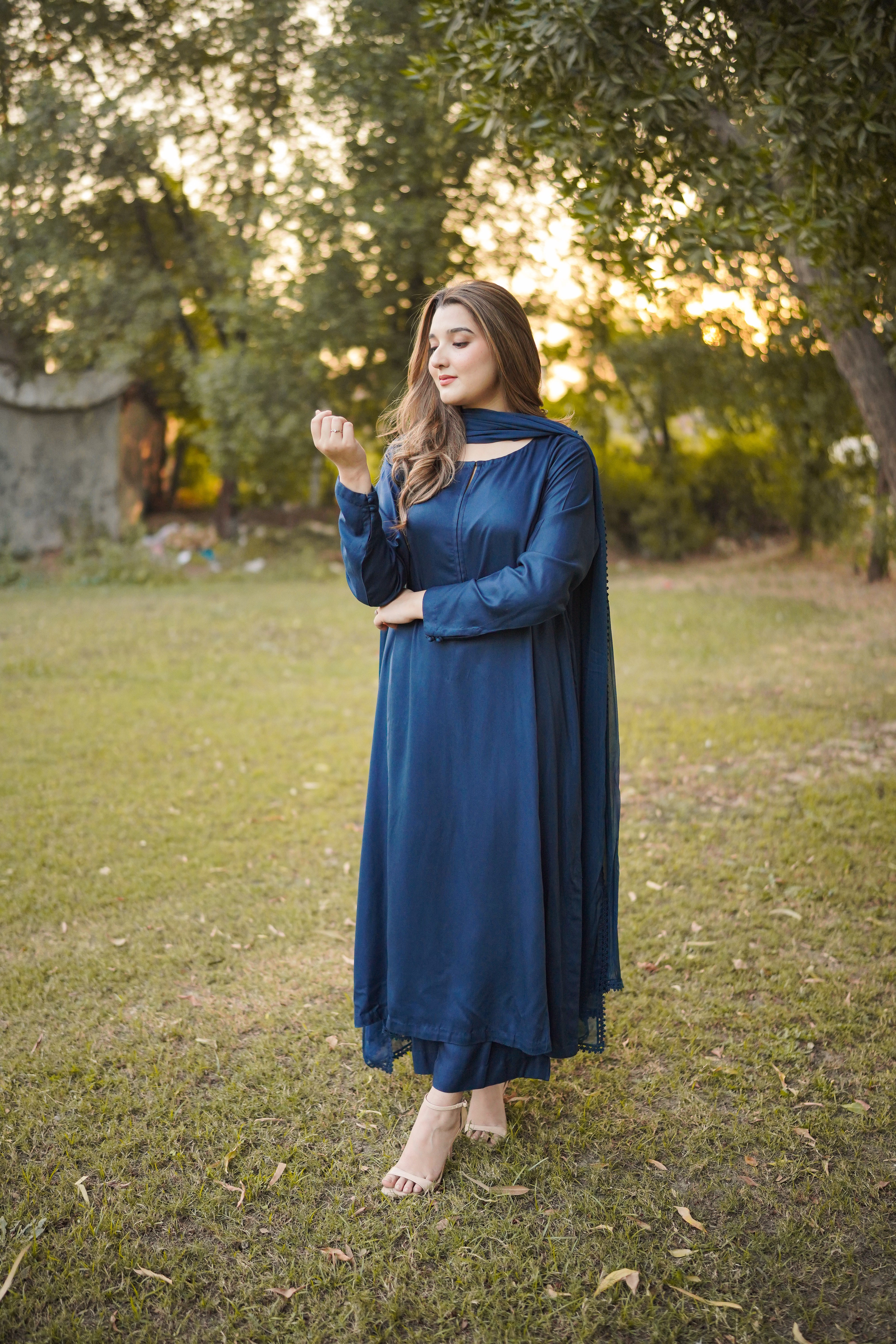 Rs 4800 Aneelas Stitched Twill Shirt Trouser [TW-02] [Dispatch Time 1 Month]