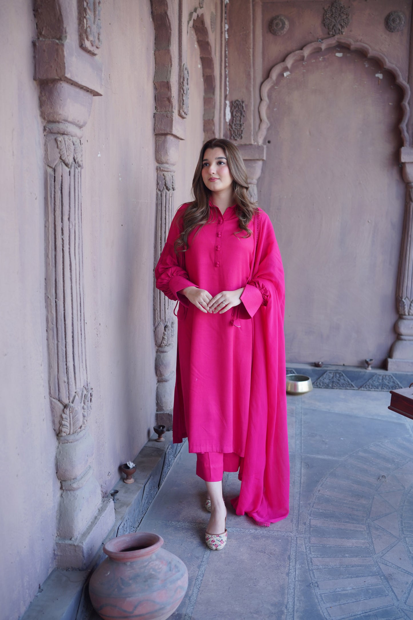 Rs 5800 Aneelas Stitched Twill Shirt Trouser 2pc [TW-05] [Dispatch Date 15 January]