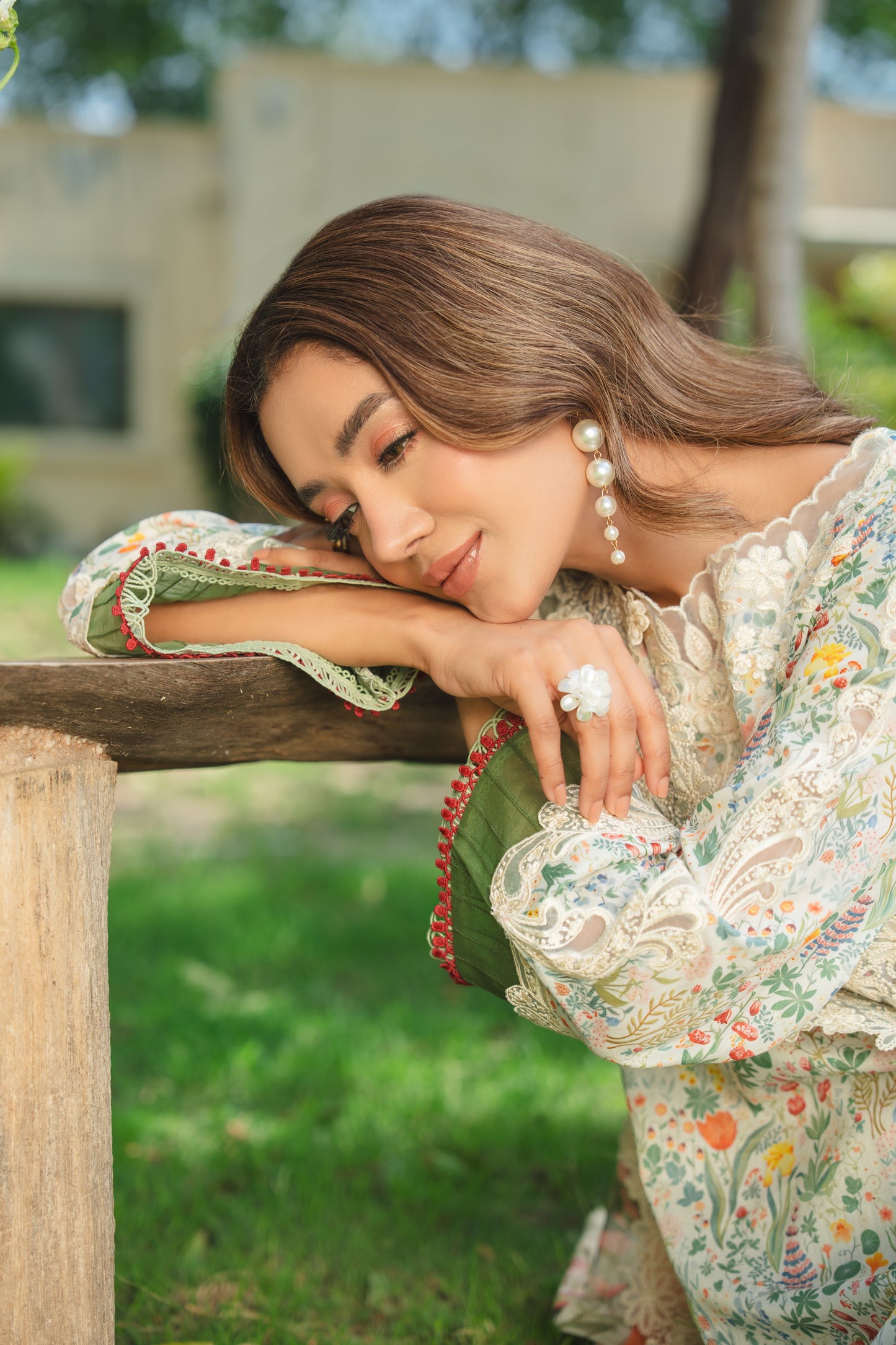 Rs 15450 Aneelas Stitched Print Emb Lawn Print Emb 3pc Chiffon Duppata [SPR-26-37-A] [Dispatch Time 2.5 Months]
