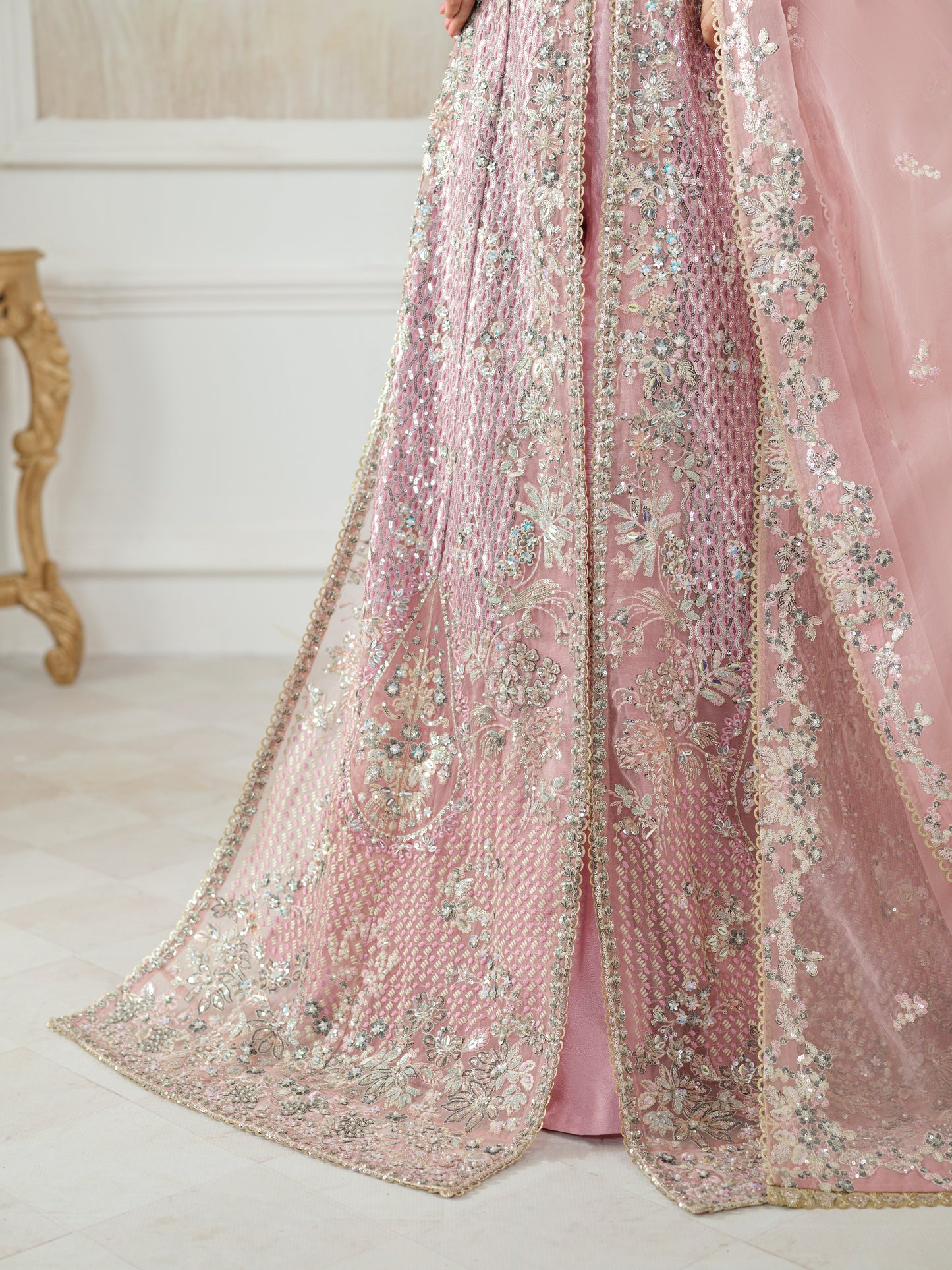 Aneelas Stitched Wedding/ Bridal Ada Work 3pc [BR-05] [Dispatch Time 2 Months]