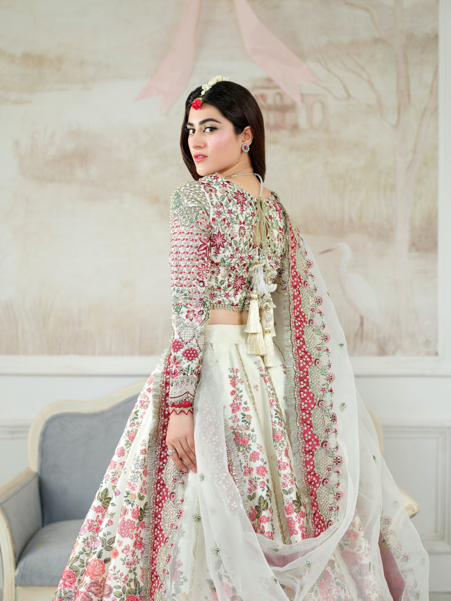 Rs 42000 Aneelas Stitched Bridal Choli Lehenga 3pc [BR-08-A] [Dispatch Ready]