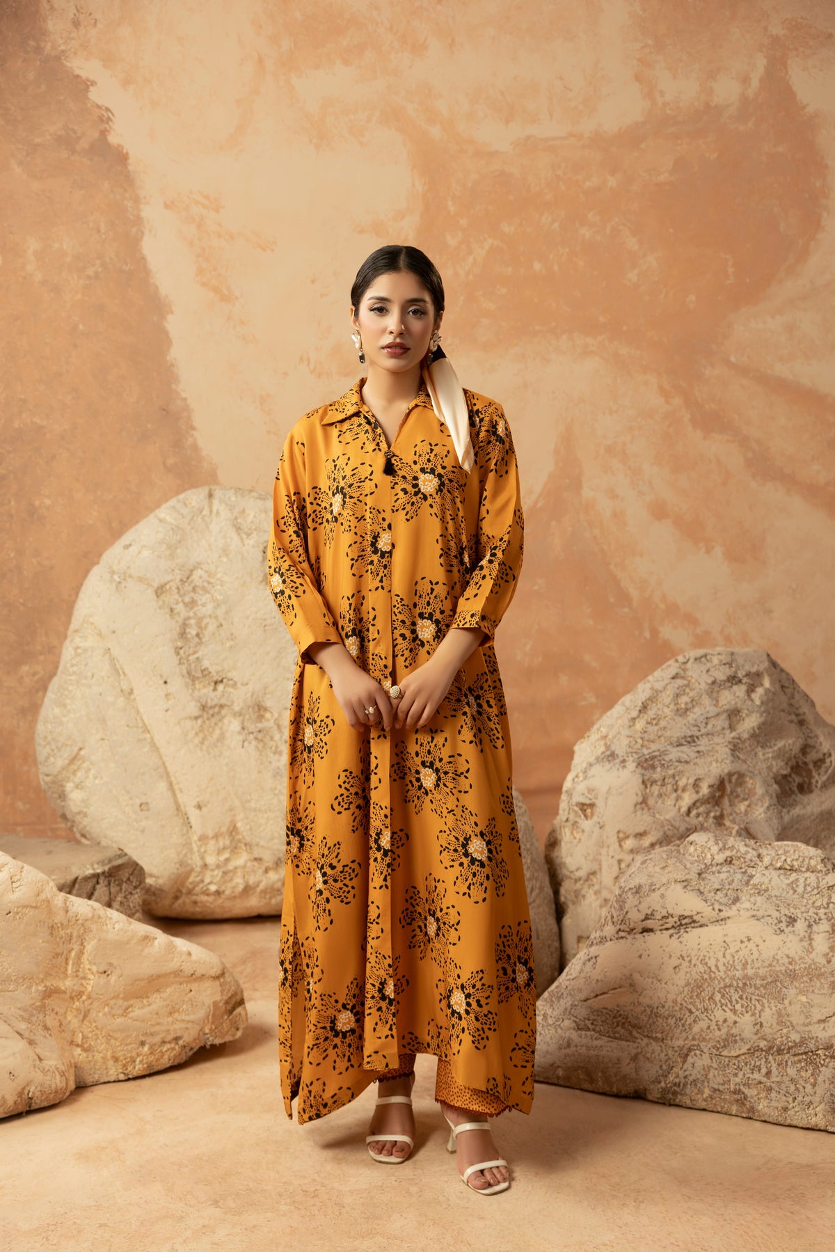Rs 5500 Aneelas Stitched Print Only Viscose 2pc [VC-26-23-B] [Dispatch Time 2 Months]