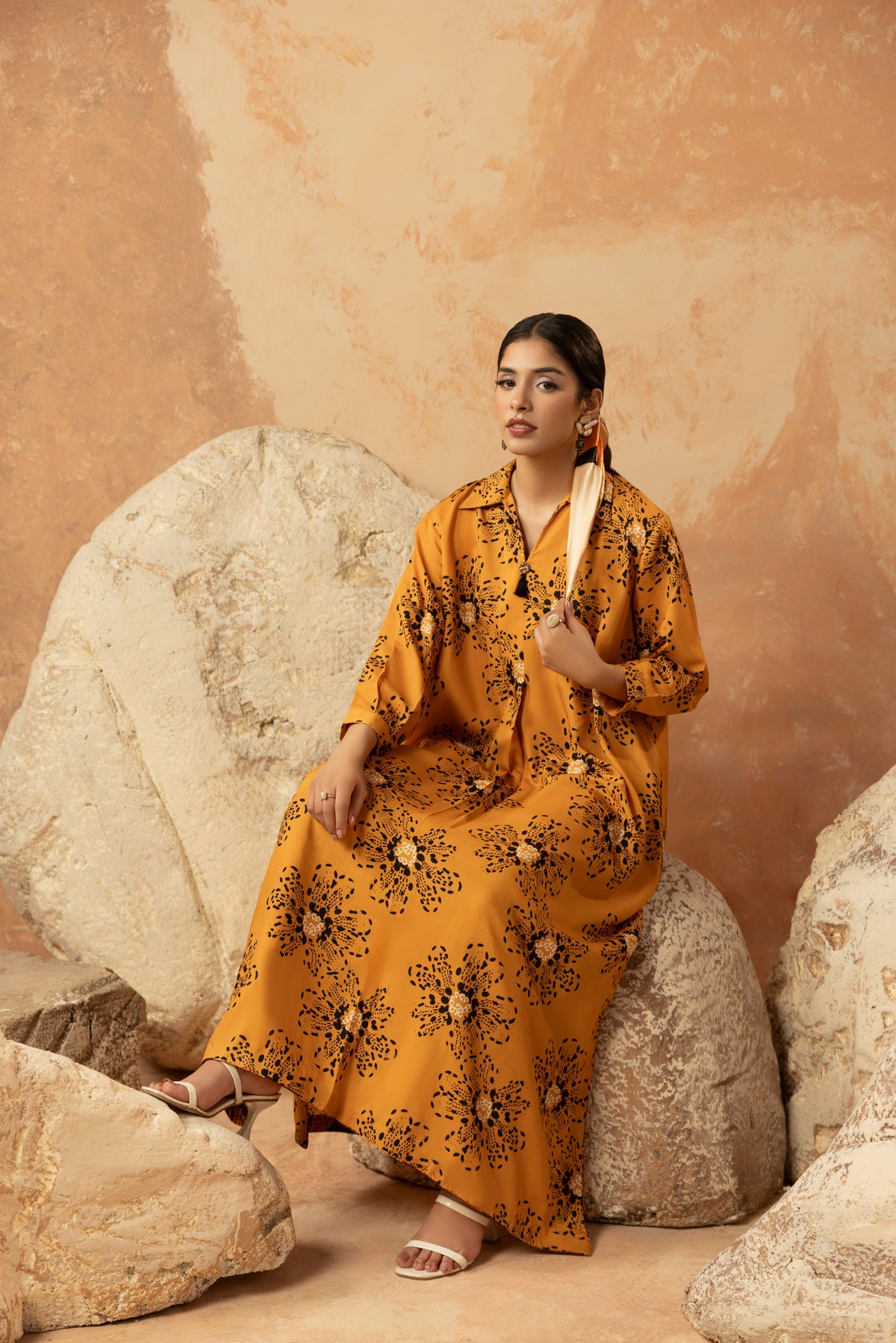 Rs 5500 Aneelas Stitched Print Only Viscose 2pc [VC-26-23-B] [Dispatch Time 2 Months]