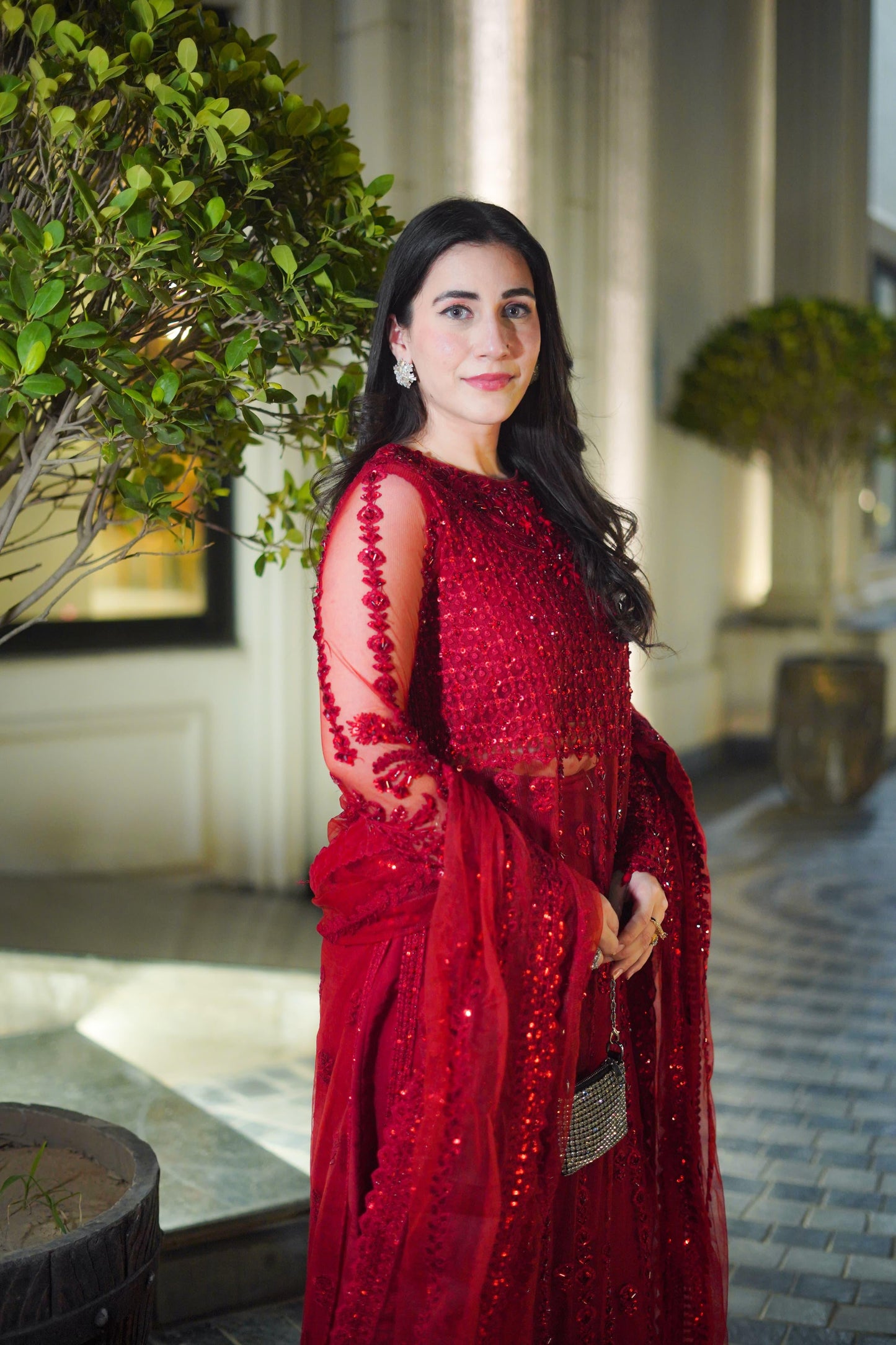 Rs 37000 Aneelas Stitched Bridal/ Wedding Ada work 3pc [BR-04] [Dispatch Time 3 Months]
