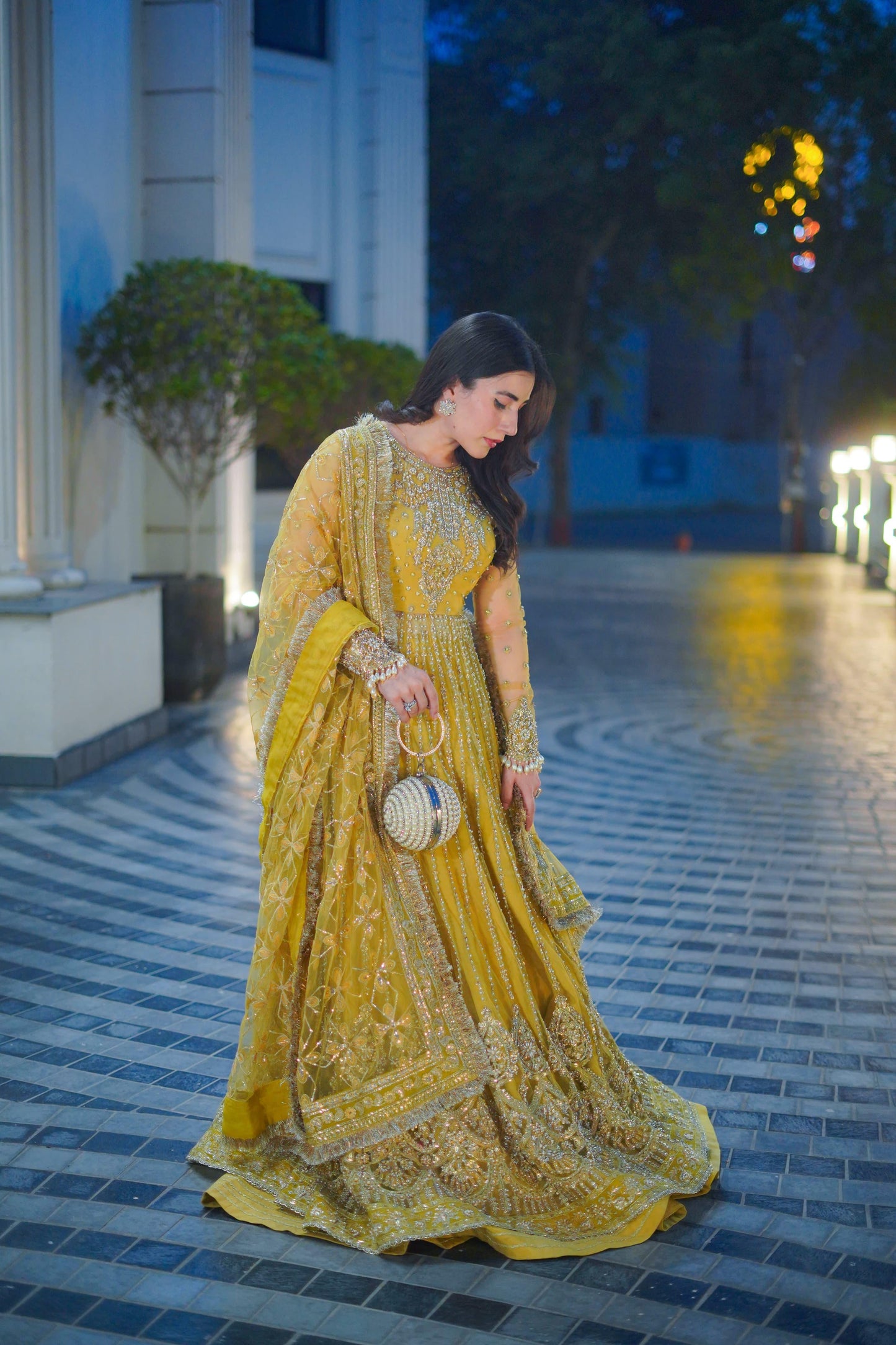 Rs 38500 Aneelas Bridal/ Wedding Stitched Very Heavy Ada Work maxi 3pc [BR-02] [Dispatch Time 2 Months]