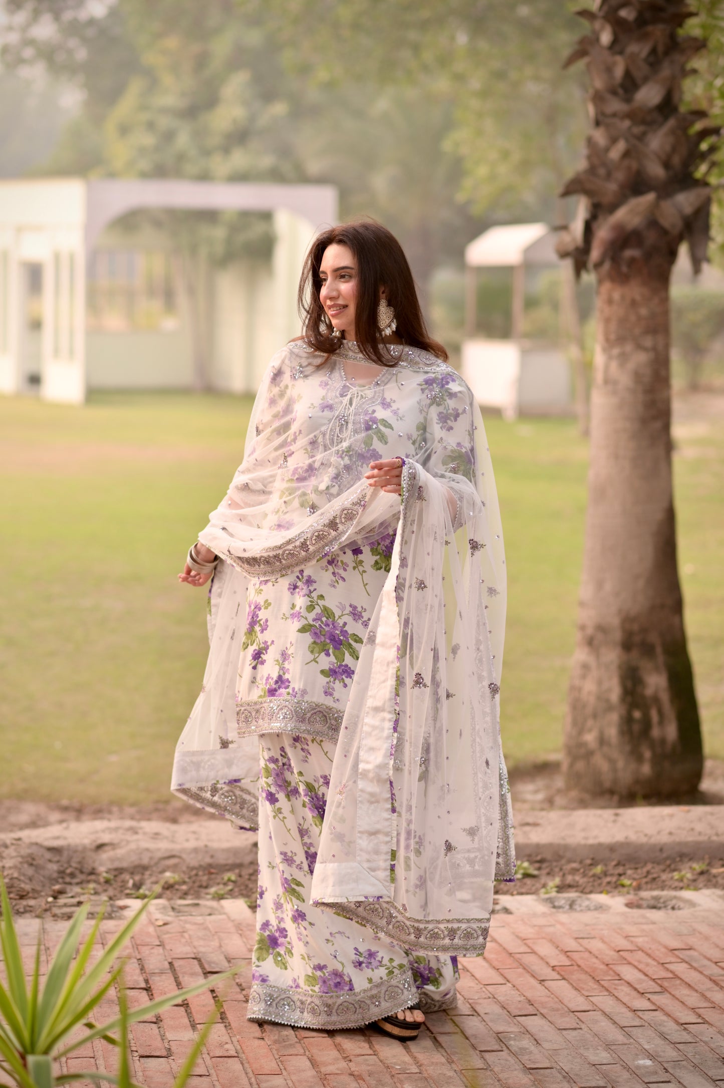 Rs 16000 Aneelas Eid Launch Stitched Raw Silk Print Emb 3pc [EID-01] [Dispatch Time 2 Months]