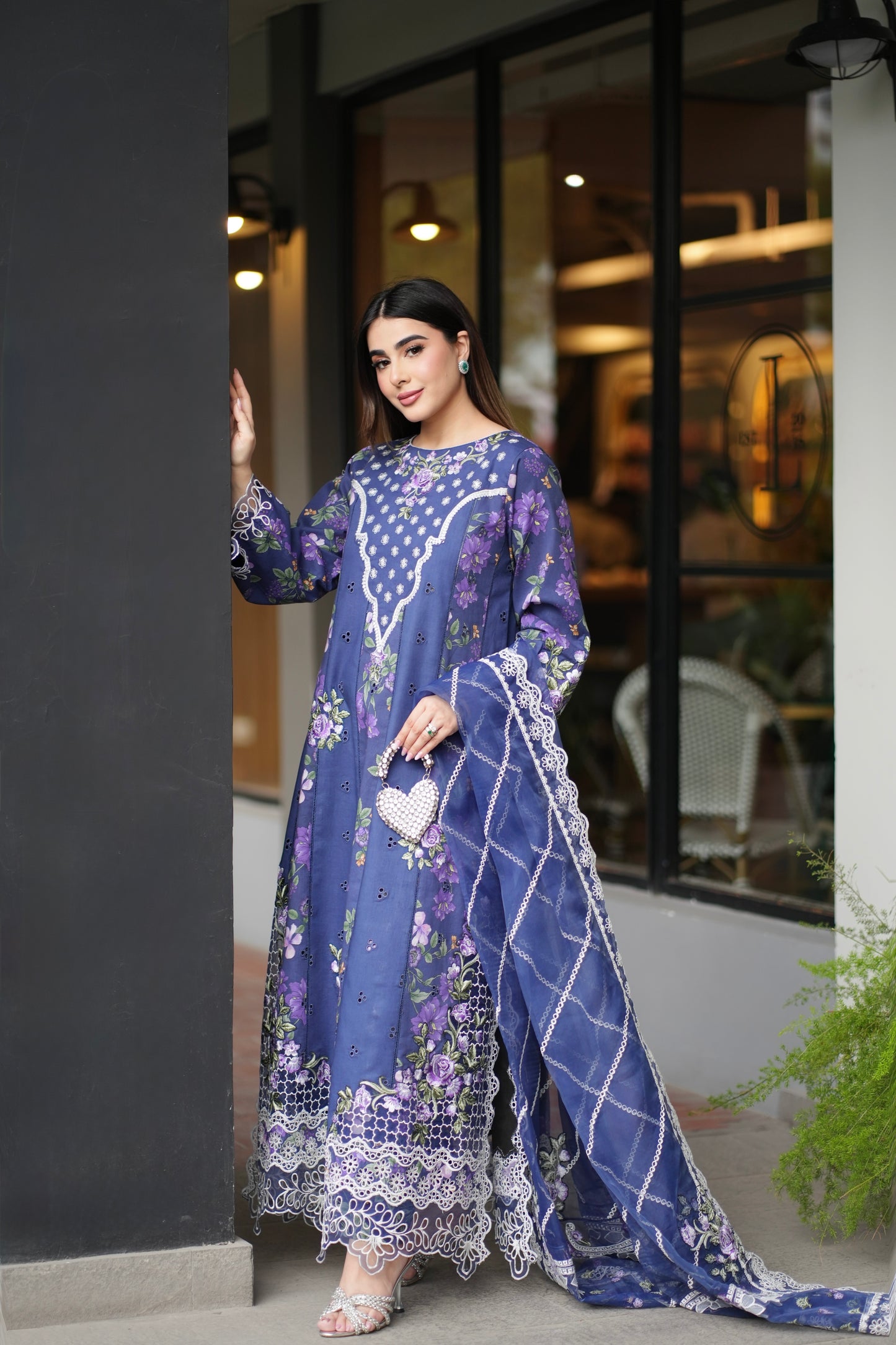 Rs 12000 Aneelas Stitched Luxury Emb Printed Lawn 2pc [LUX-26-46] [Dispatch Time 2 Months]