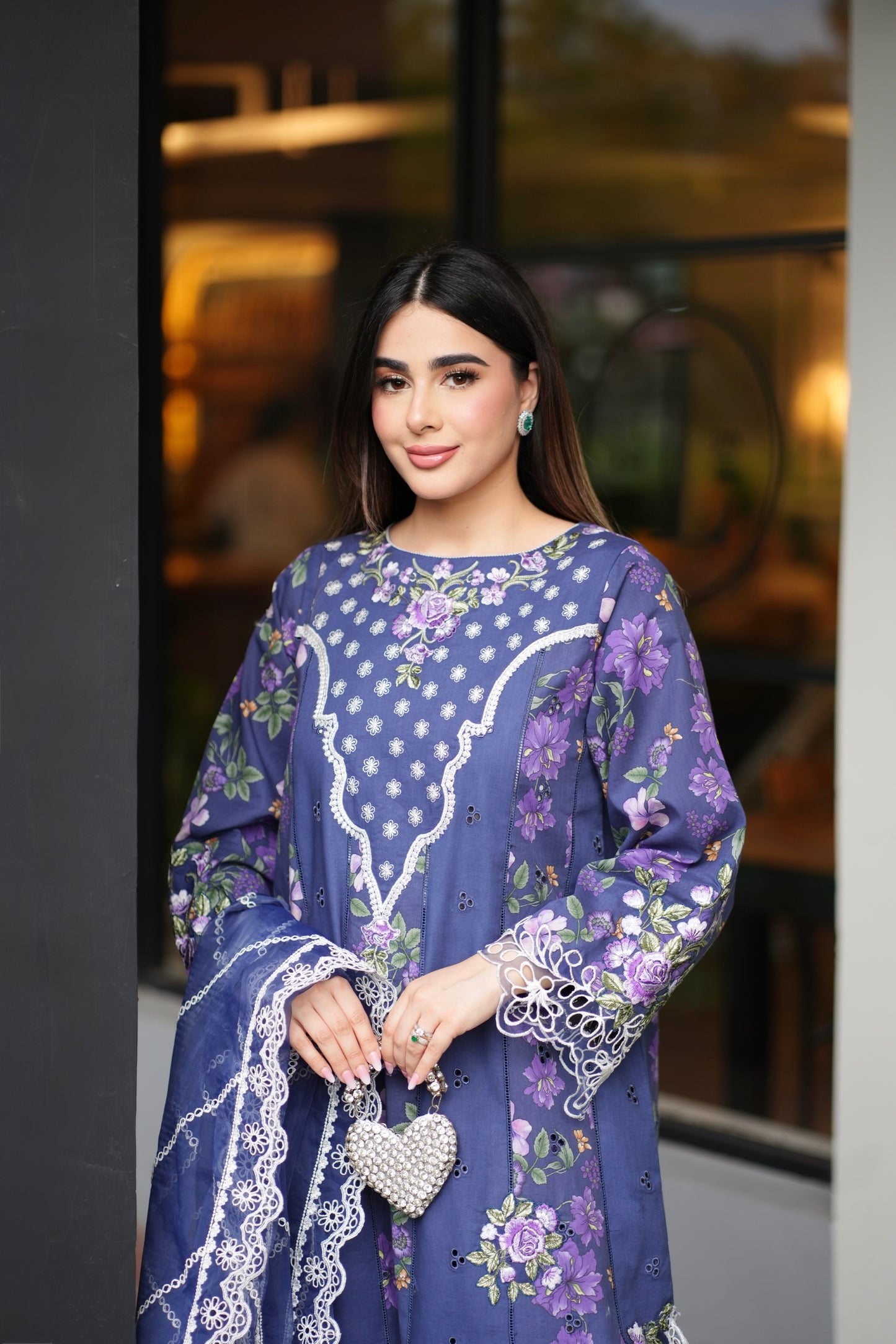 Rs 12000 Aneelas Stitched Luxury Emb Printed Lawn 2pc [LUX-26-46] [Dispatch Time 2 Months]
