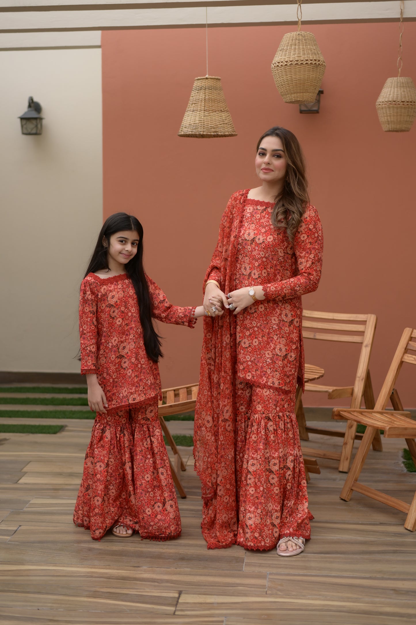 Rs 5500 Aneelas Kids Lawn Print Shirt Gharara 2pc [KD-06] [Dispatch Time 2 Months]