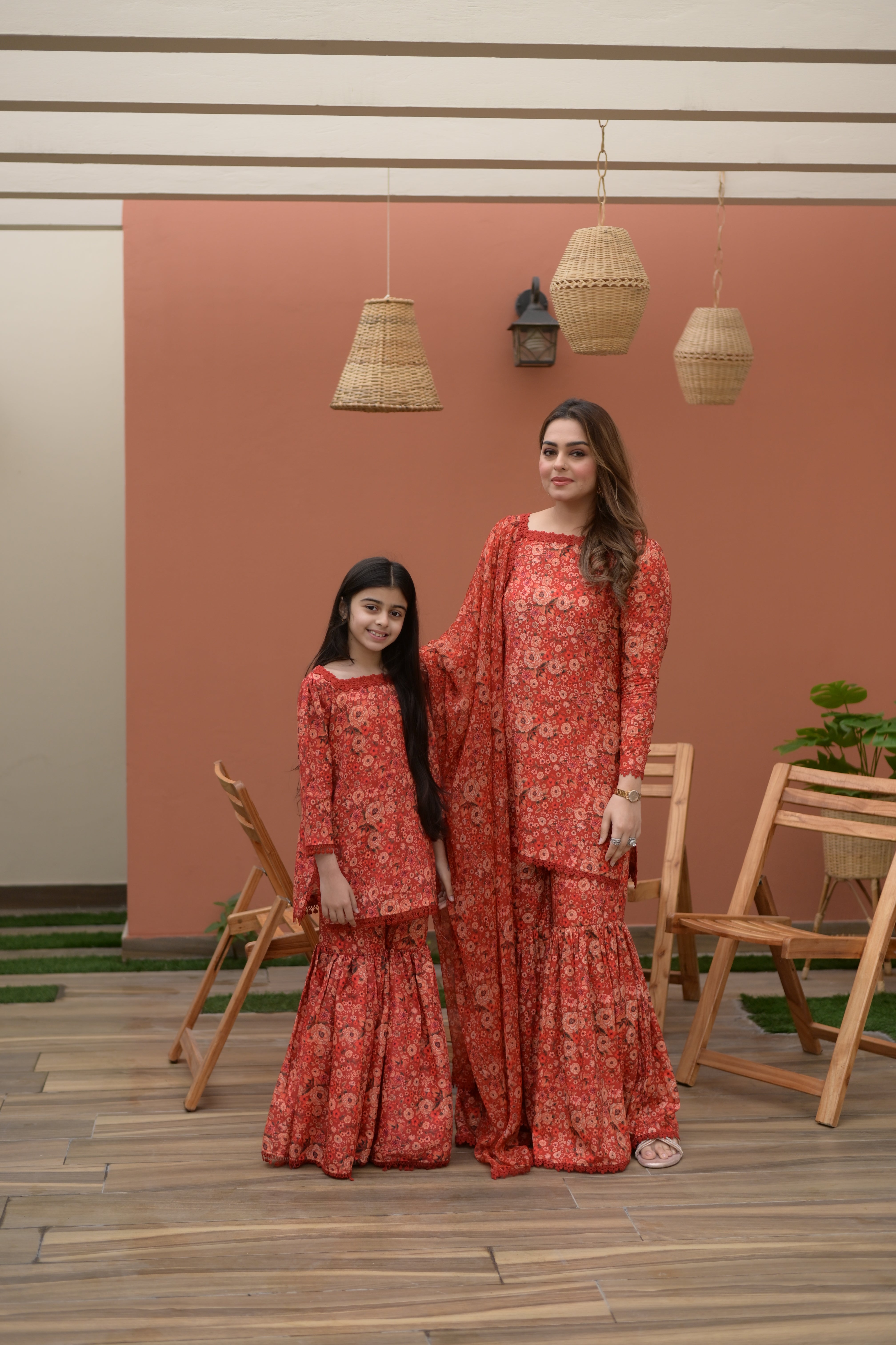 Rs 4500 Aneelas Stitched Kids Lawn Print Shirt Gharara 2pc [KD-06] [Dispatch Time 2 Months]
