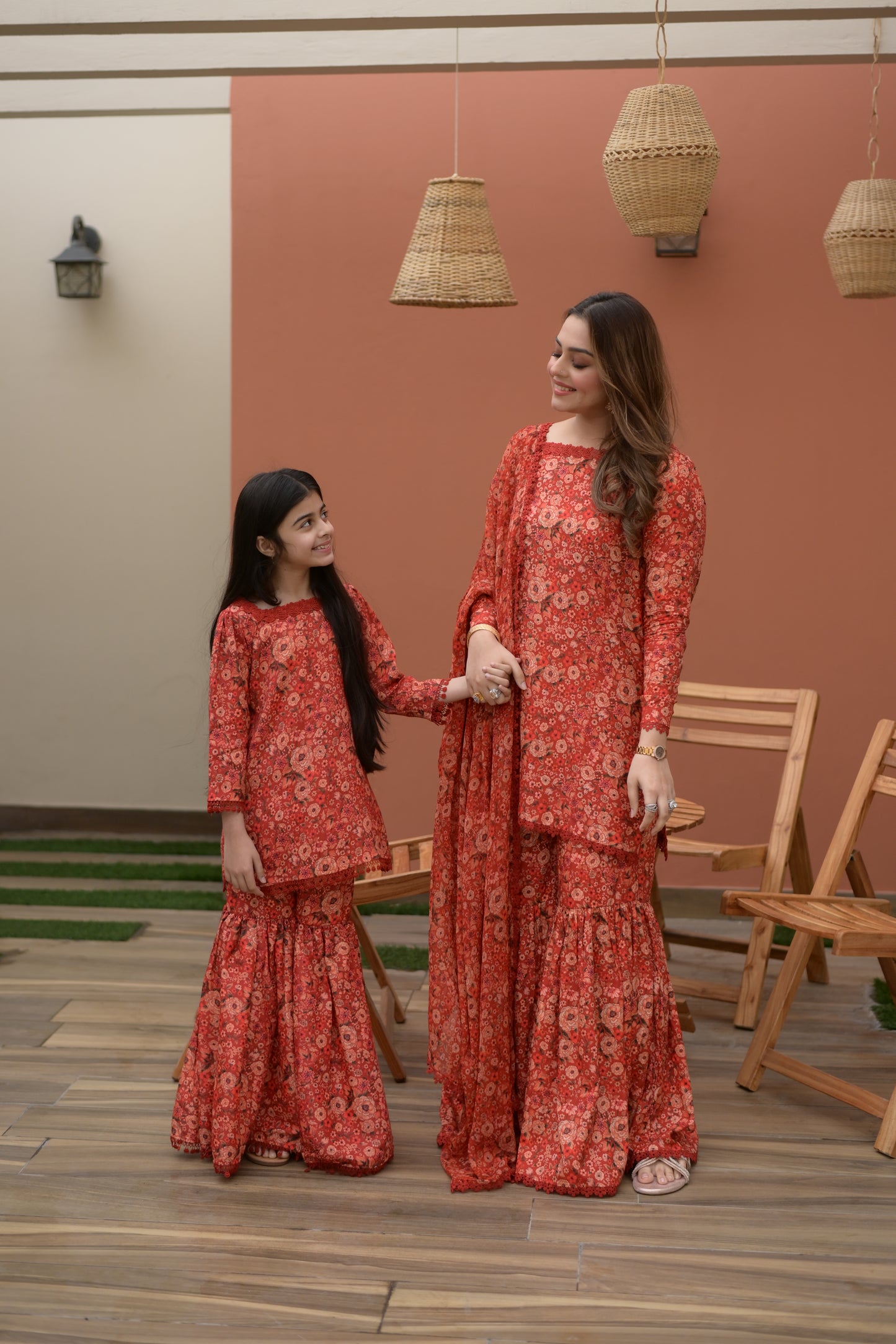Rs 5500 Aneelas Kids Lawn Print Shirt Gharara 2pc [KD-06] [Dispatch Time 2 Months]