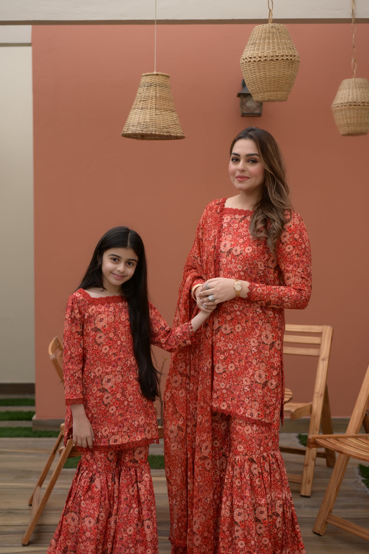 Rs 5500 Aneelas Kids Lawn Print Shirt Gharara 2pc [KD-06] [Dispatch Time 2 Months]
