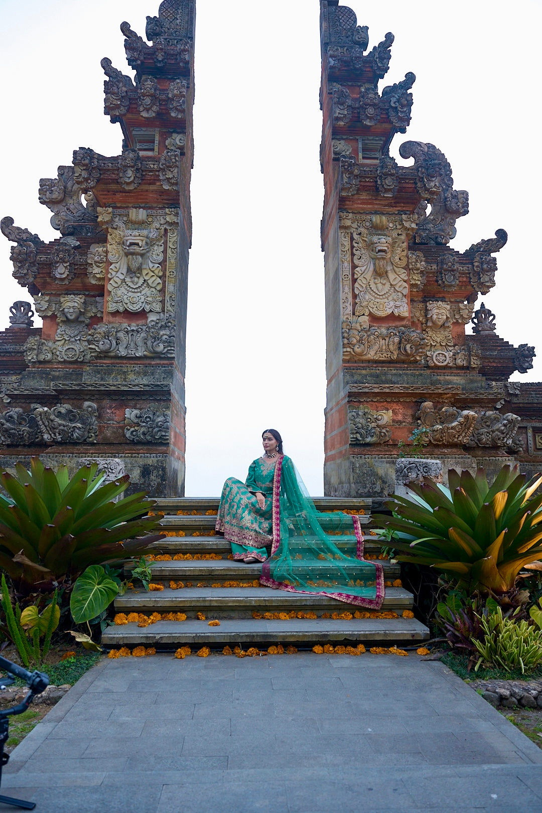 Aneelas Raw Silk Emb Frock 3pc Net Duppata [FC-35] [Dispatch Time 2 Months]